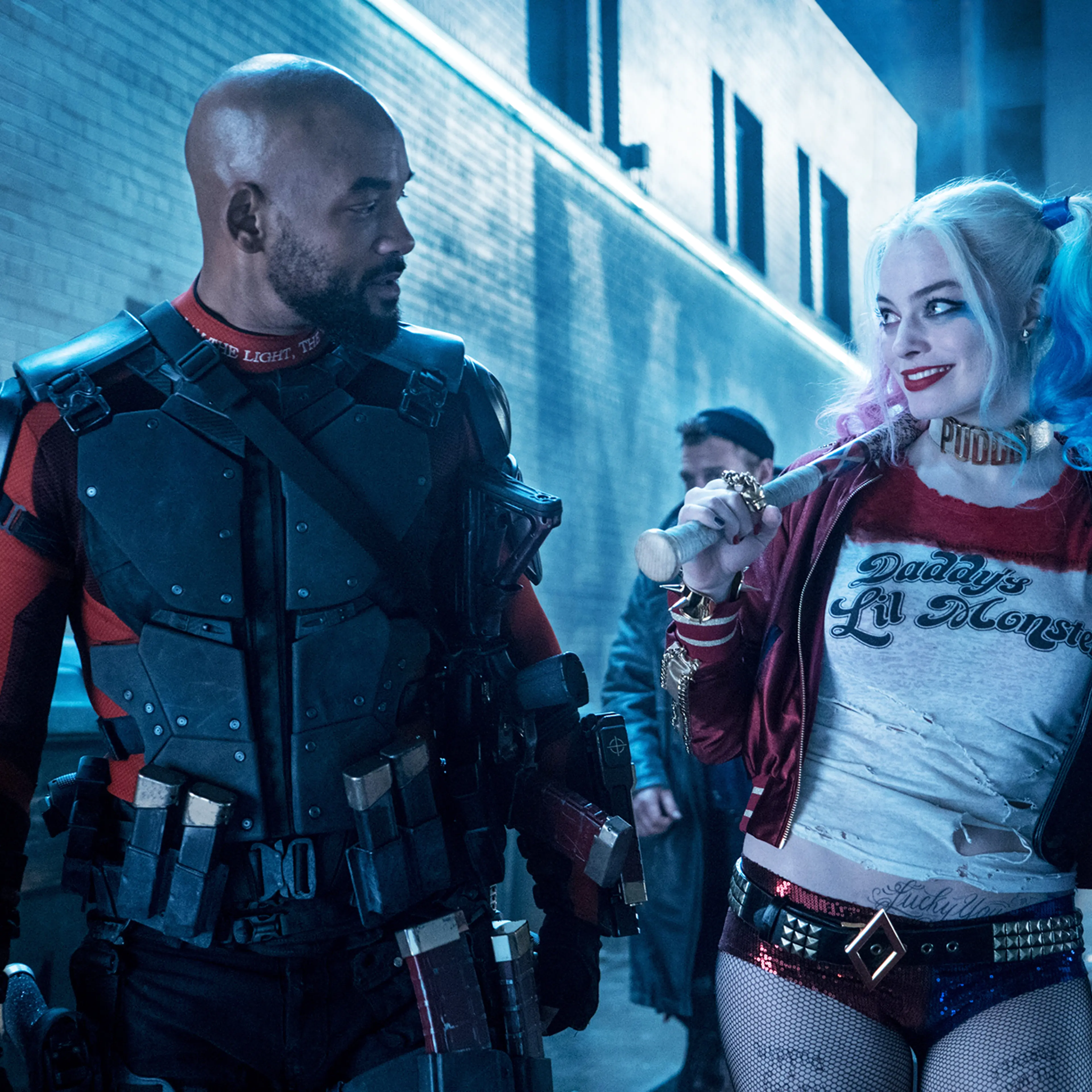 Will Smith and Margot Robbie in Suicide Squad.