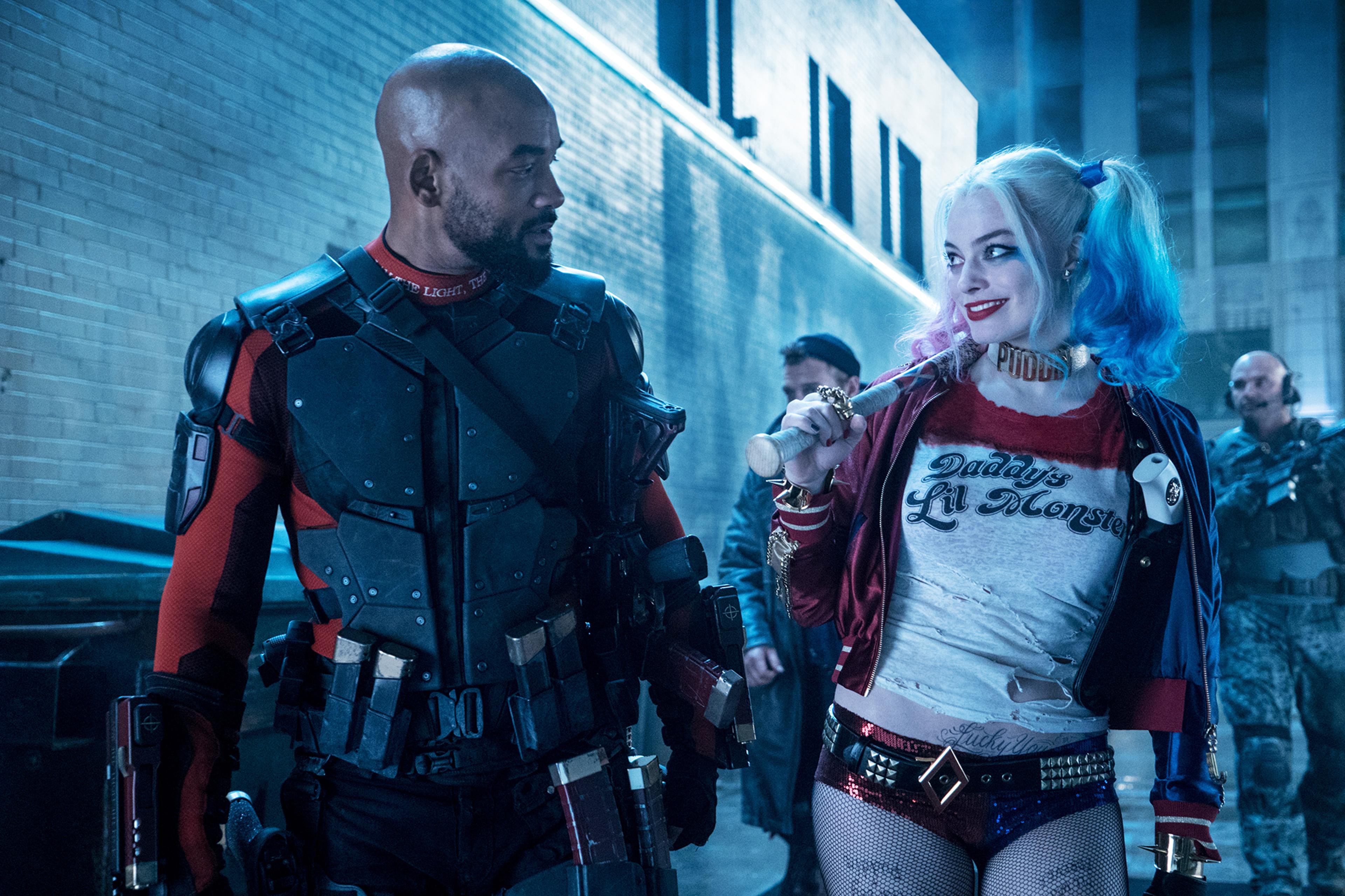 Will Smith and Margot Robbie in Suicide Squad.