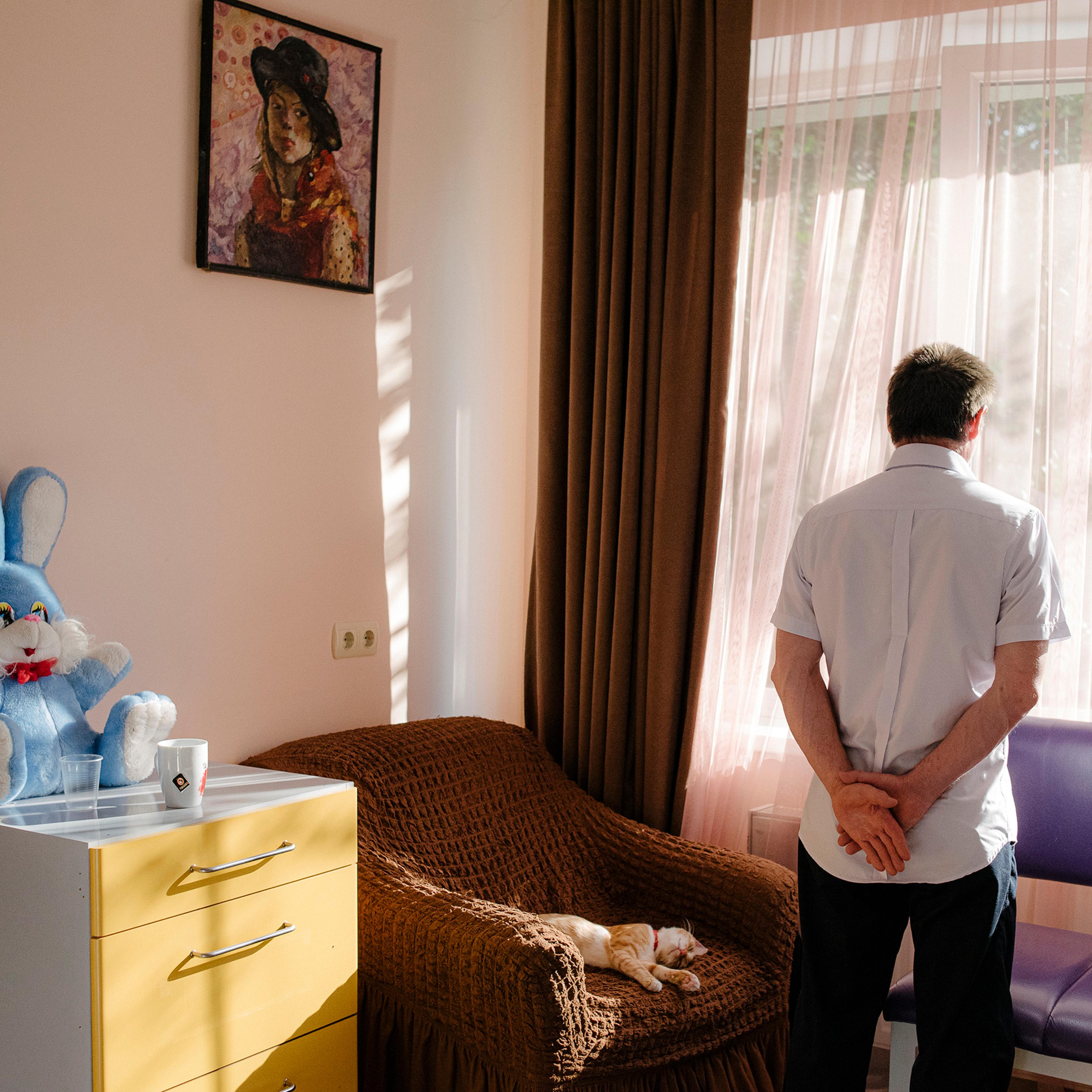 Patient of the Crisis centre of Ciocana district. Chisinau, Republic of Moldova.
