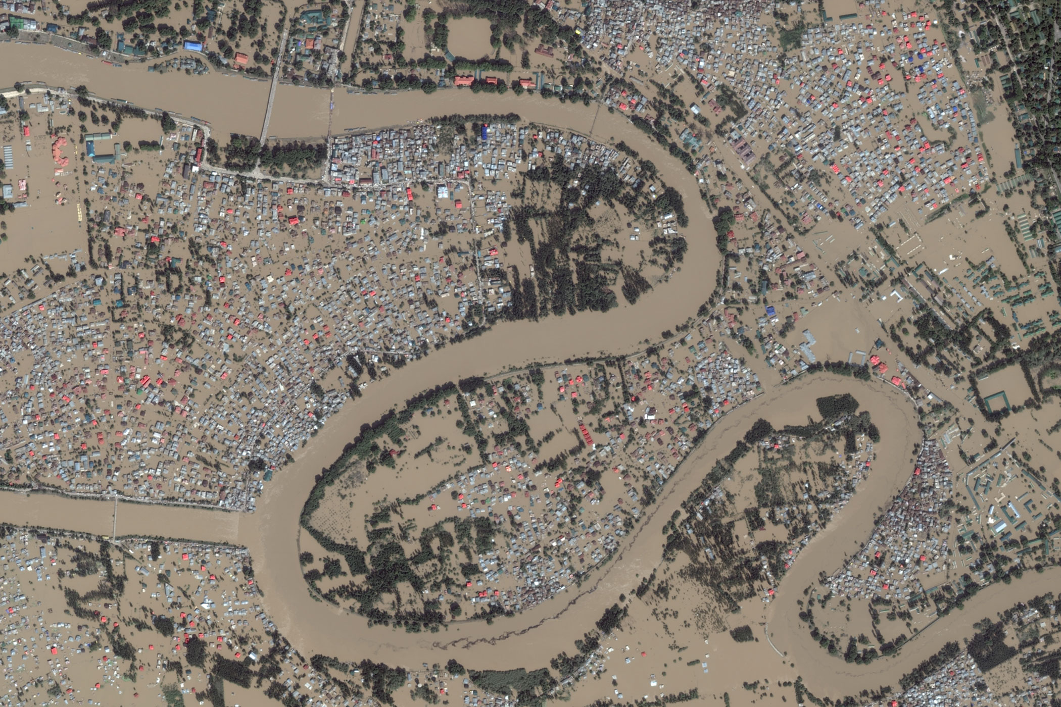 Jammu & Kashmir post-flooding, taken on Sept. 10, 2014