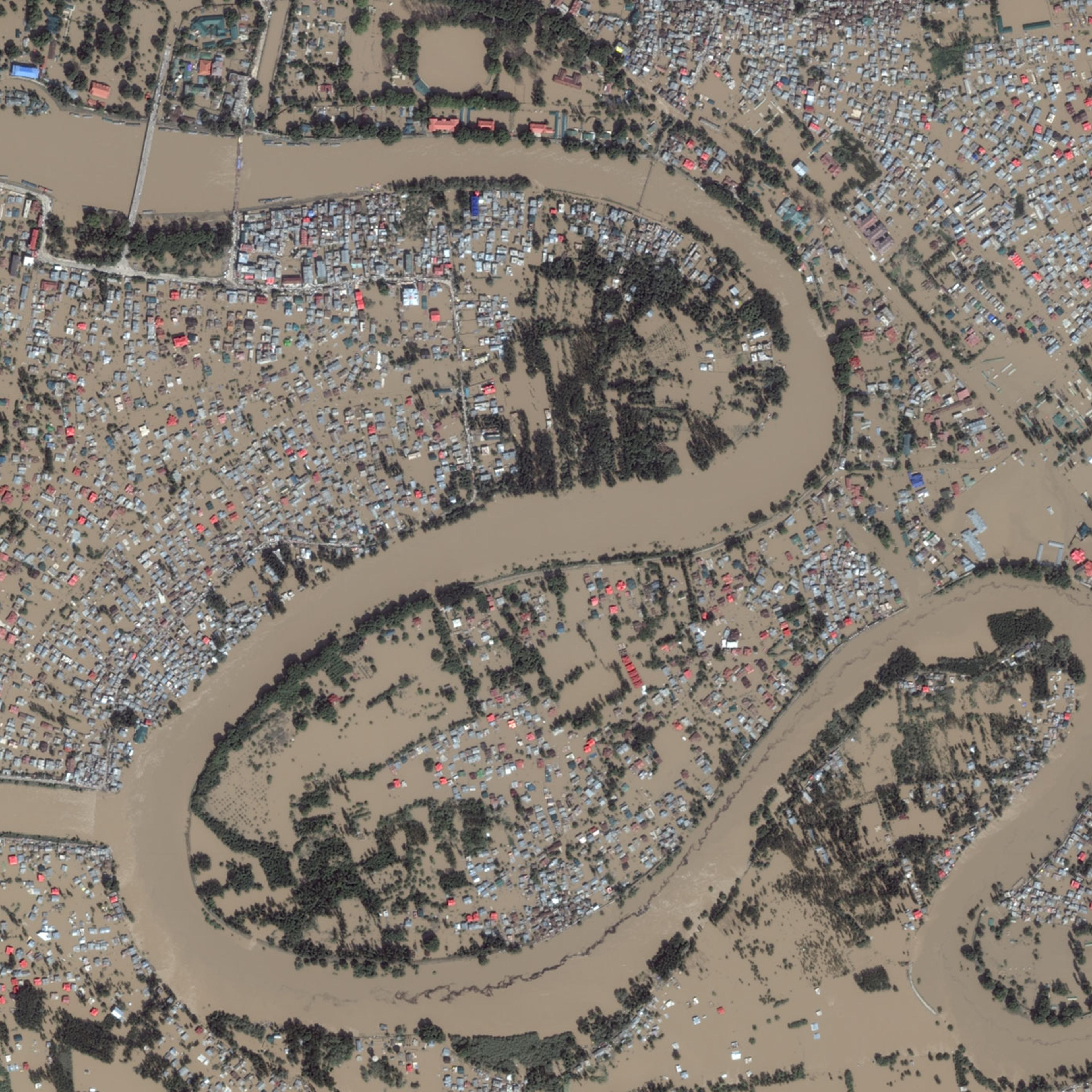 Jammu & Kashmir post-flooding, taken on Sept. 10, 2014