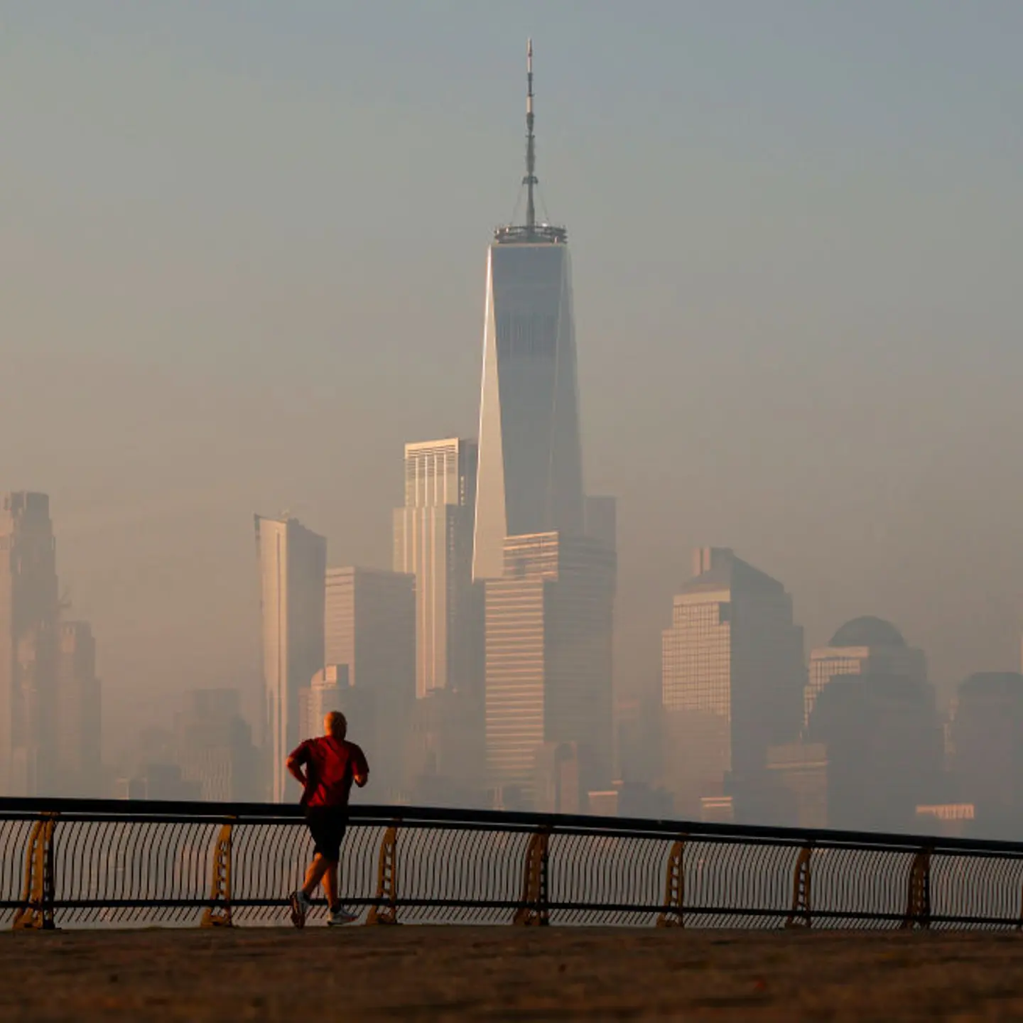 Hazy Sunrise in New York City
