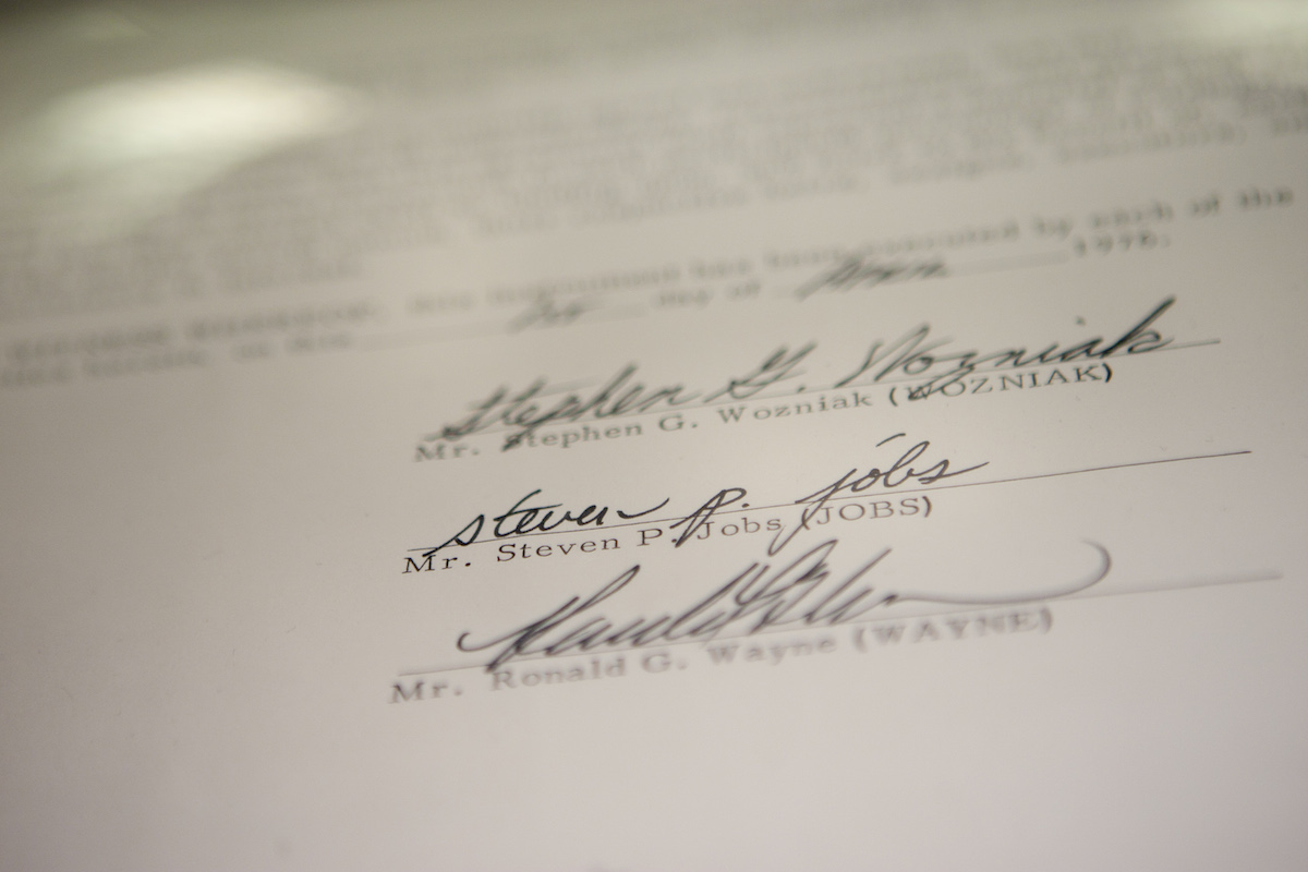 Apple Inc. Founding Partnership Agreement