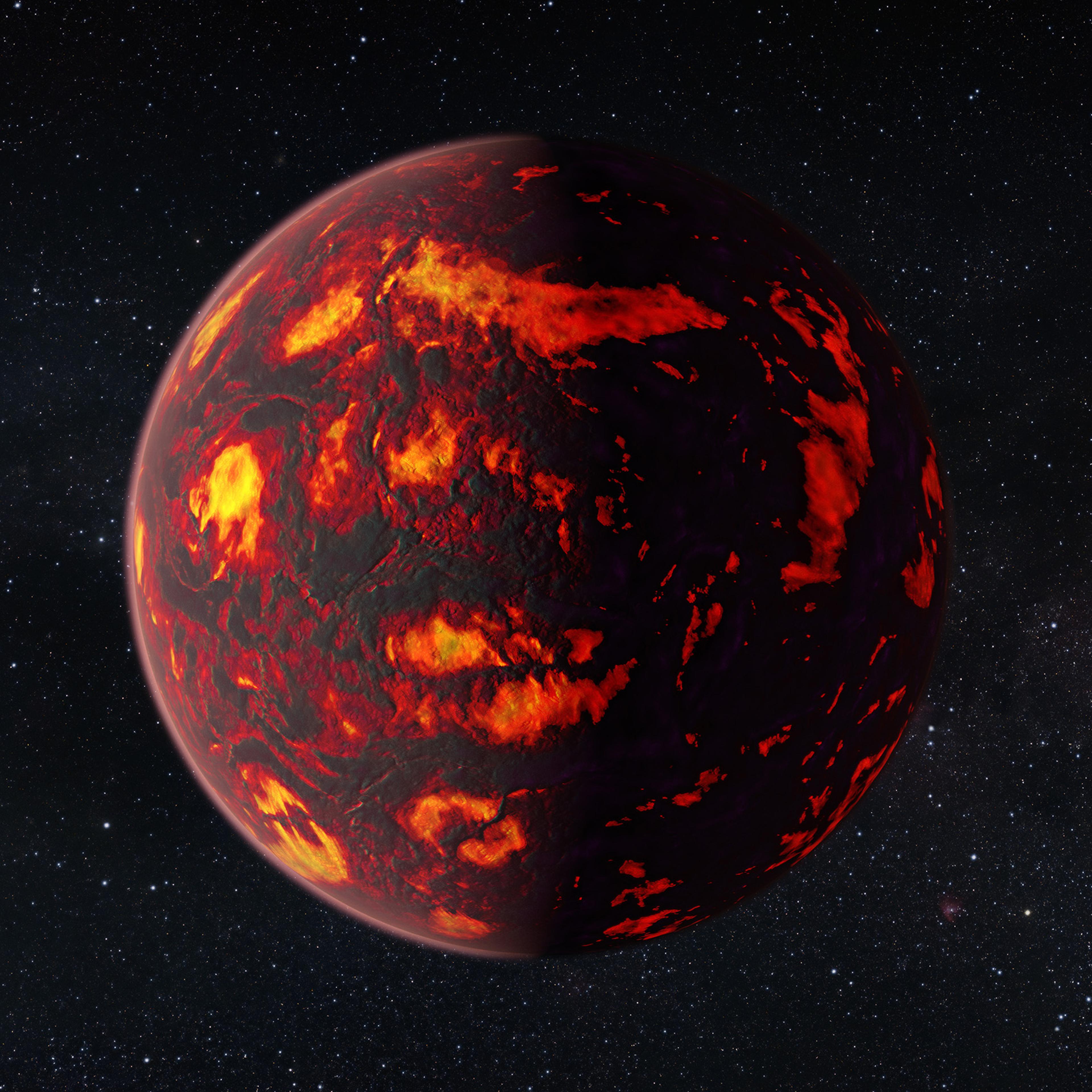 Artist’s impression of 55 Cancri e (close-up)