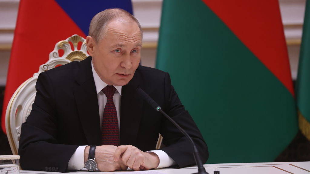 President Putin Visits The Supreme Council Of Russia And Belarus
