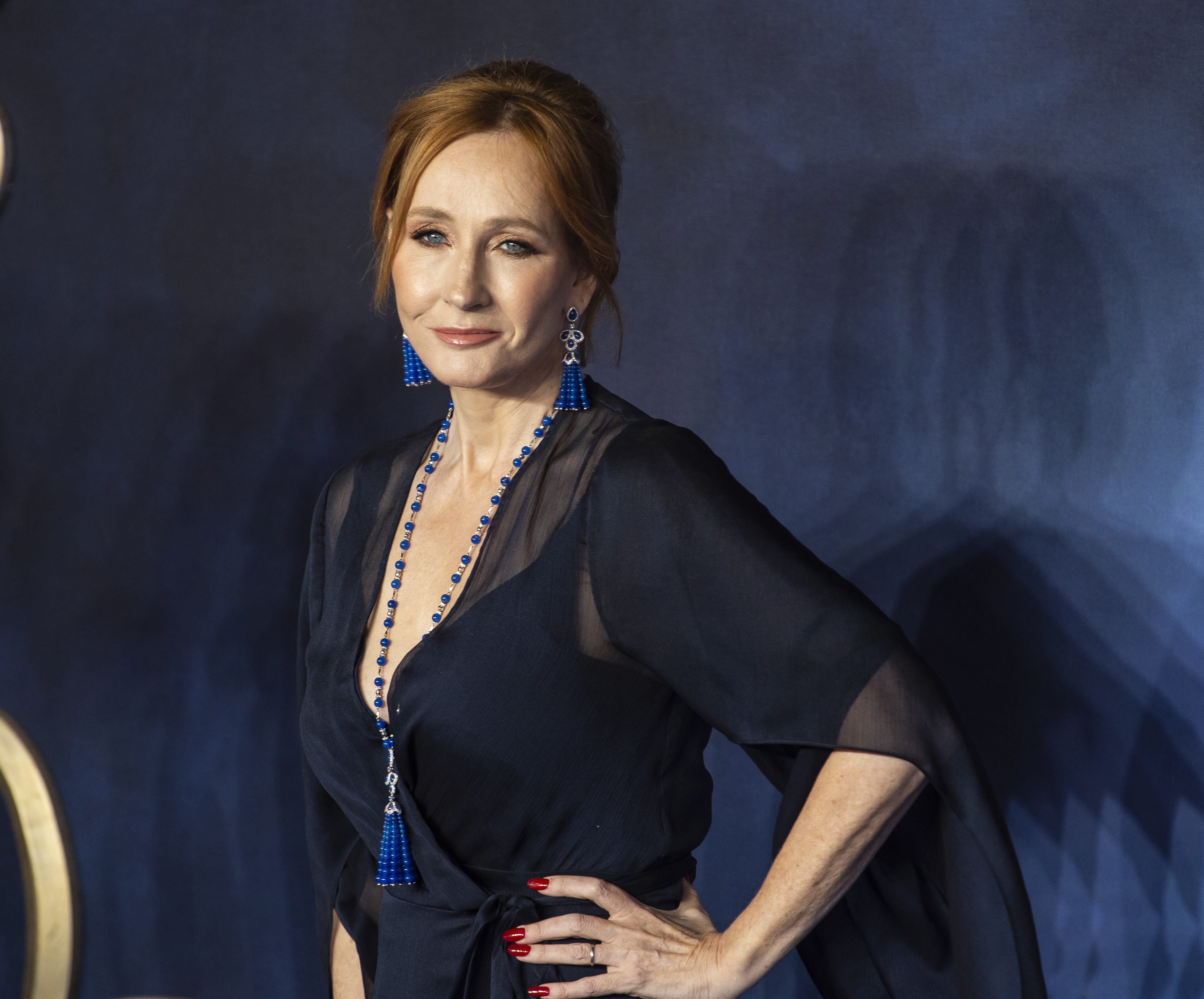 J.K. Rowling seen attending the UK Premiere of the '