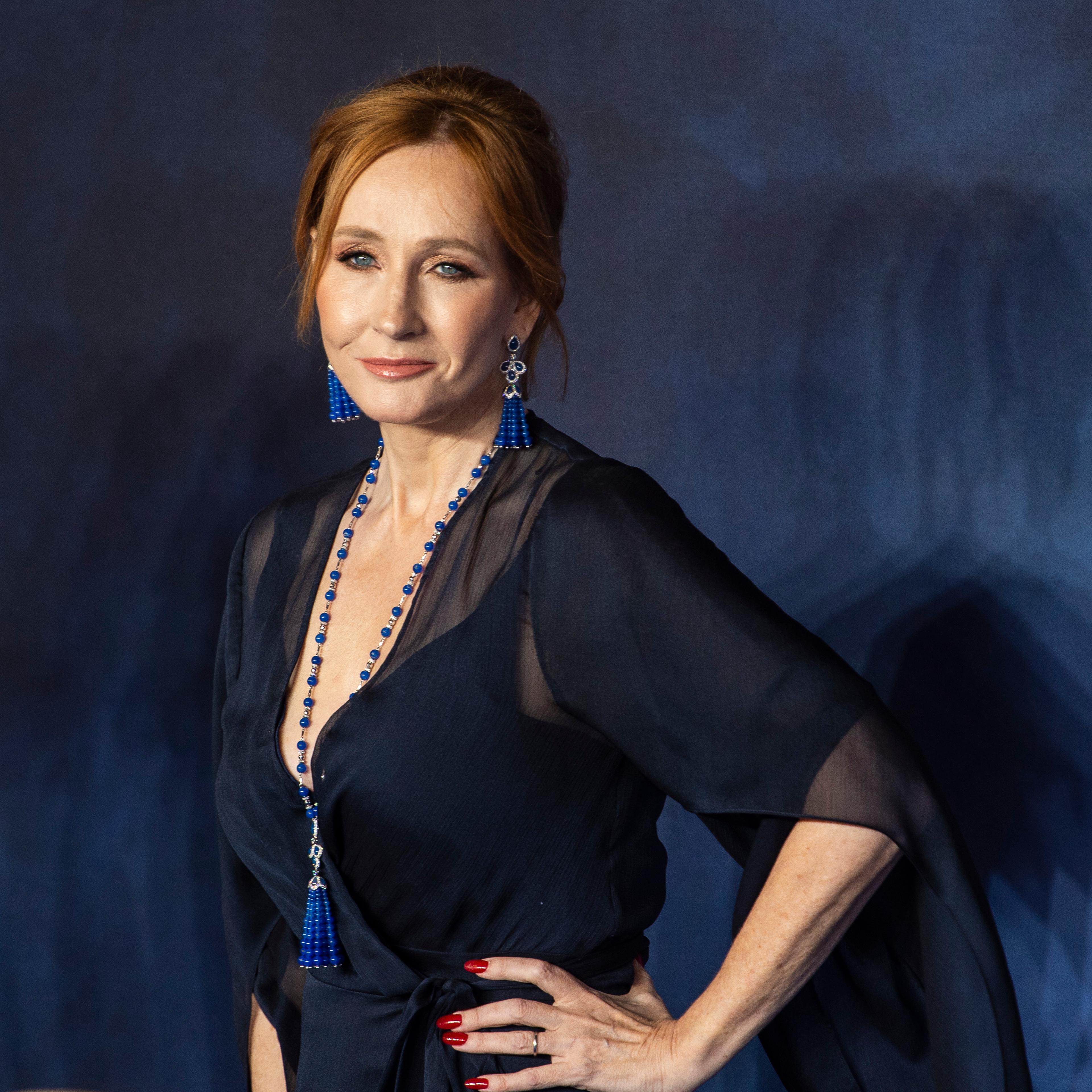 J.K. Rowling seen attending the UK Premiere of the '