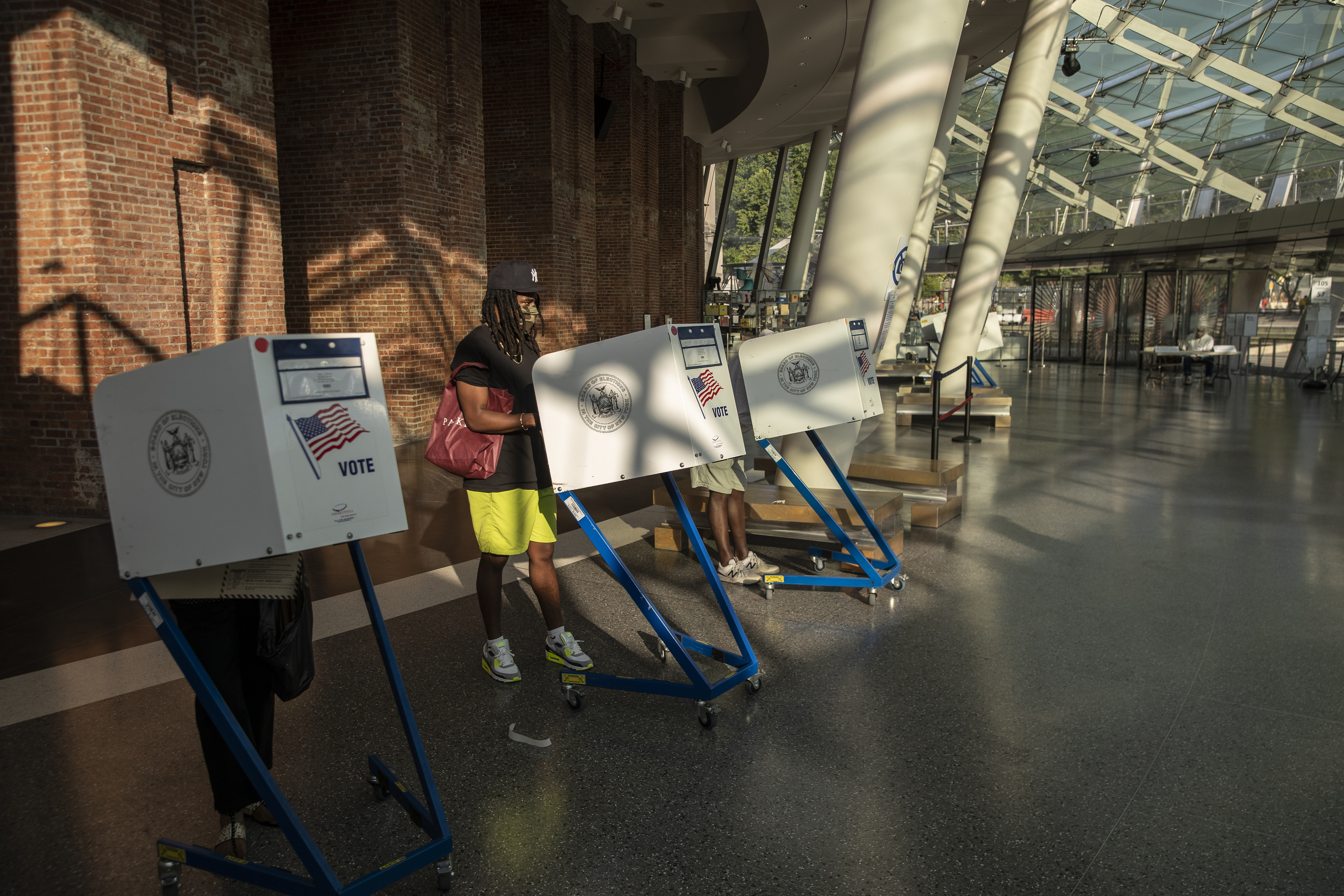 Voters Cast Ballots In New York Primary Election