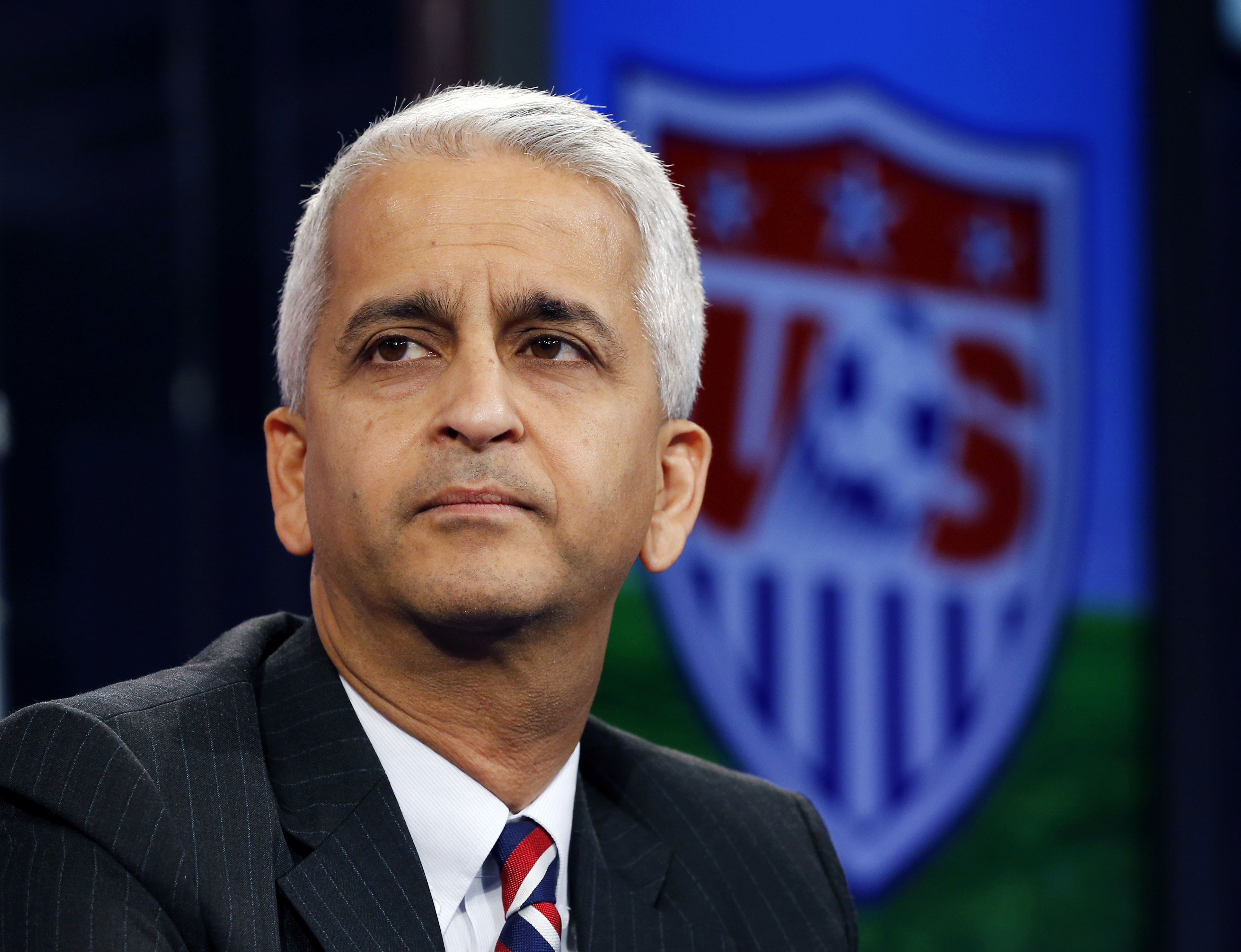 Sunil Gulati, president of the United States Soccer Federation, during a press conference in Bristol, Conn. on Oct. 10, 2014.