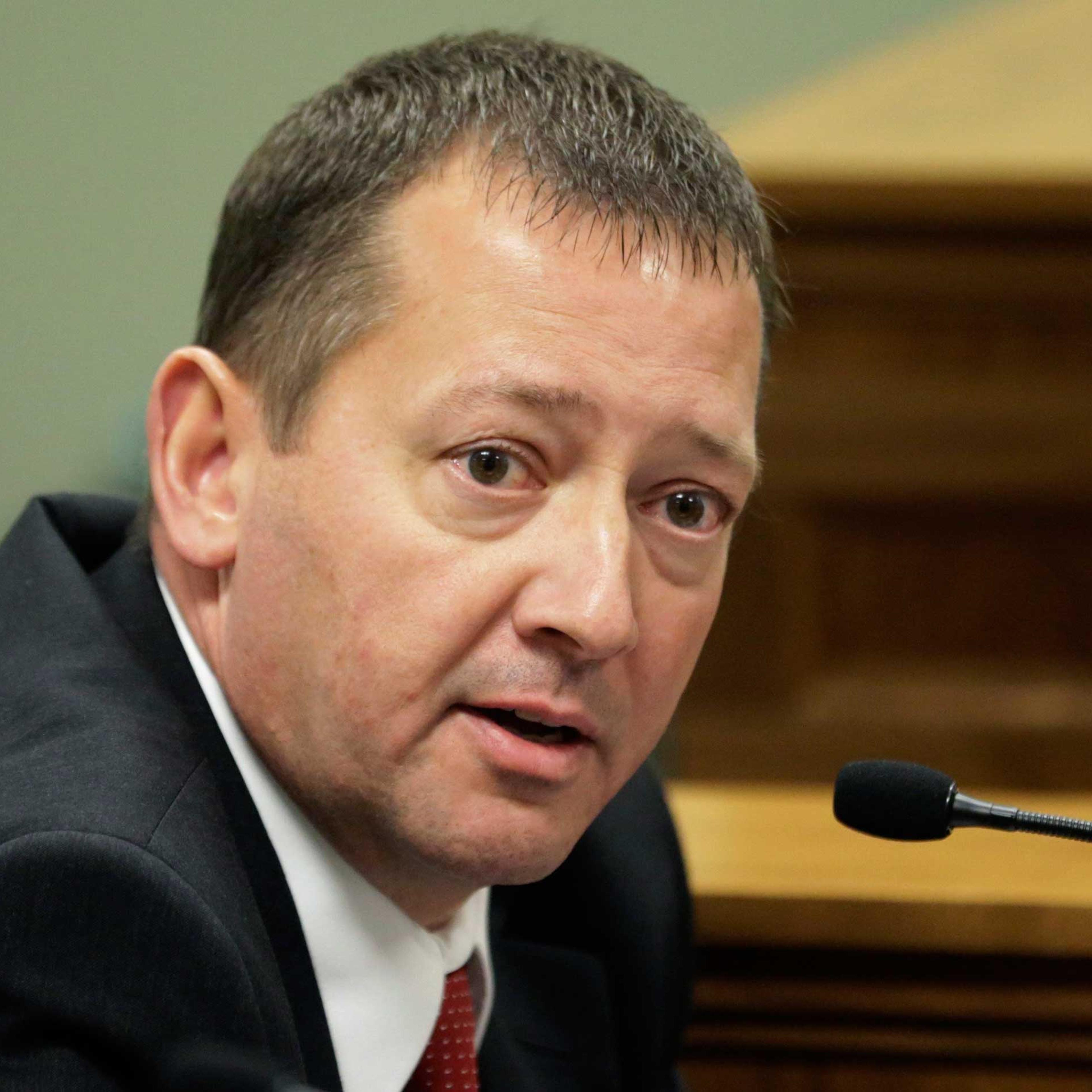 Rep. Paul Ray, of Clearfield, Utah, addresses a committee hearing, Nov. 19, 2014, at the Utah State Capitol, in Salt Lake City.