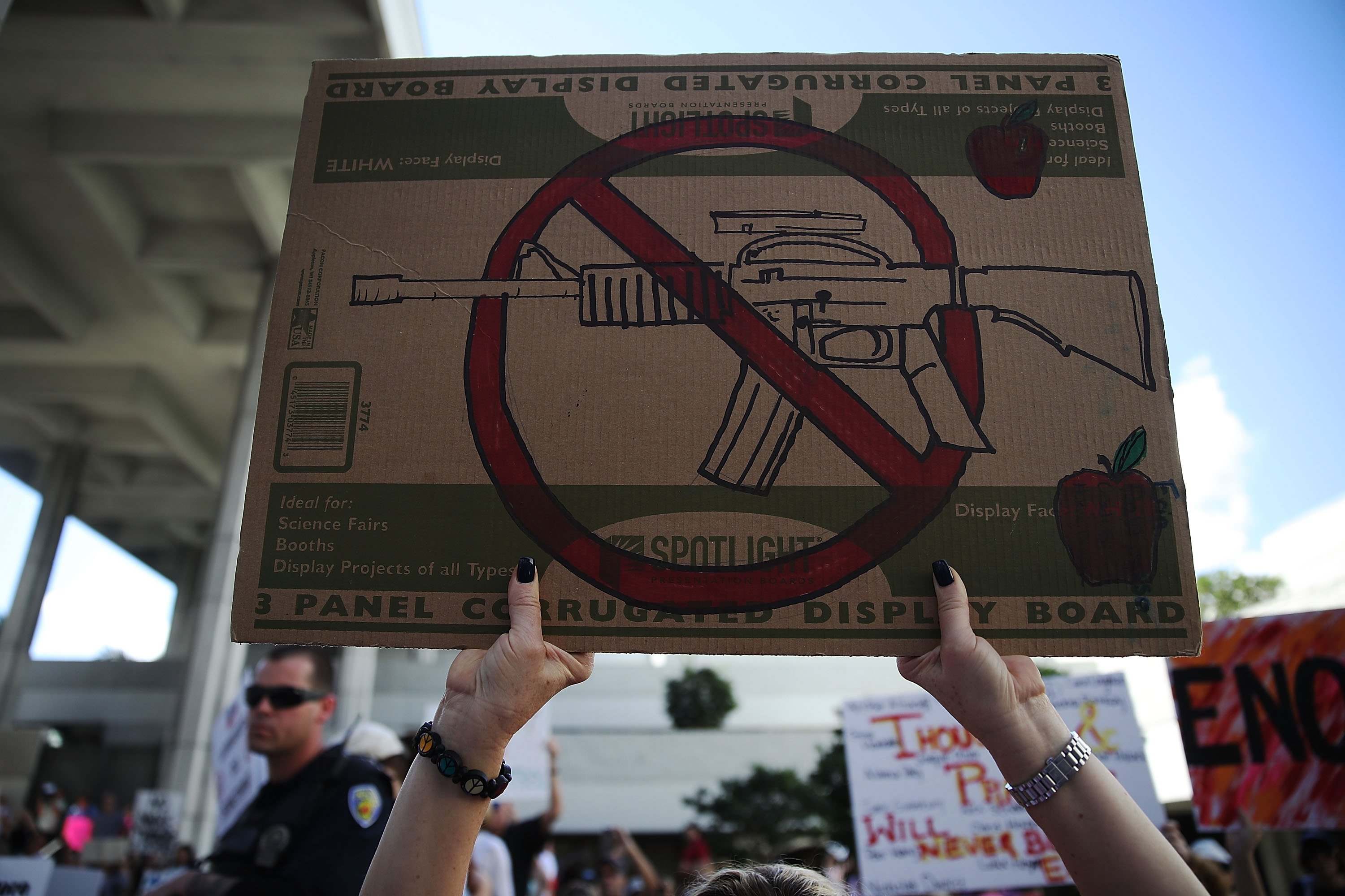 Protestors Rally For Gun Control At Broward Courthouse After FL School Shooting