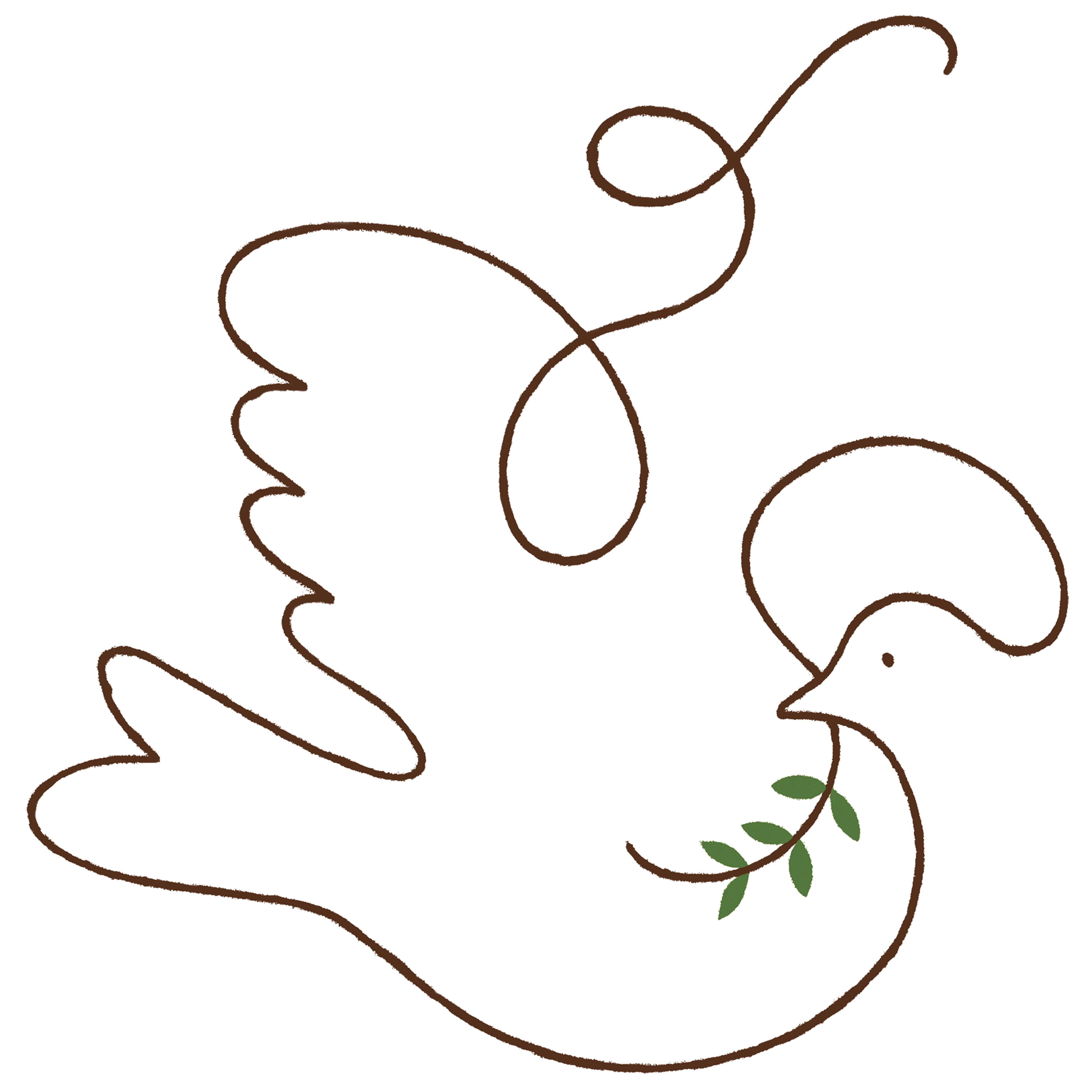 TIME Mideast Peace Talks Dove Illustration
