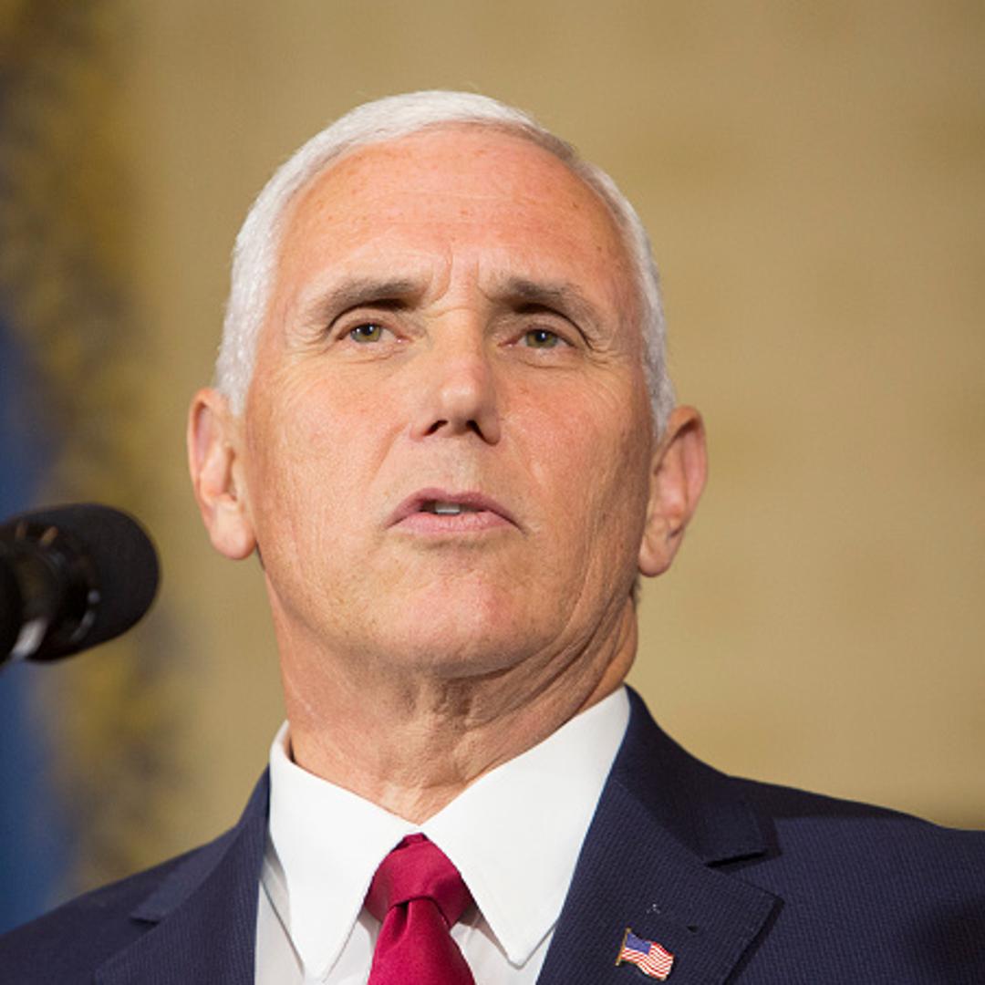 U.S. Vice President Mike Pence introduces President Trump to make a statement on health care at The White House on July 24, 2017 in Washington, DC.