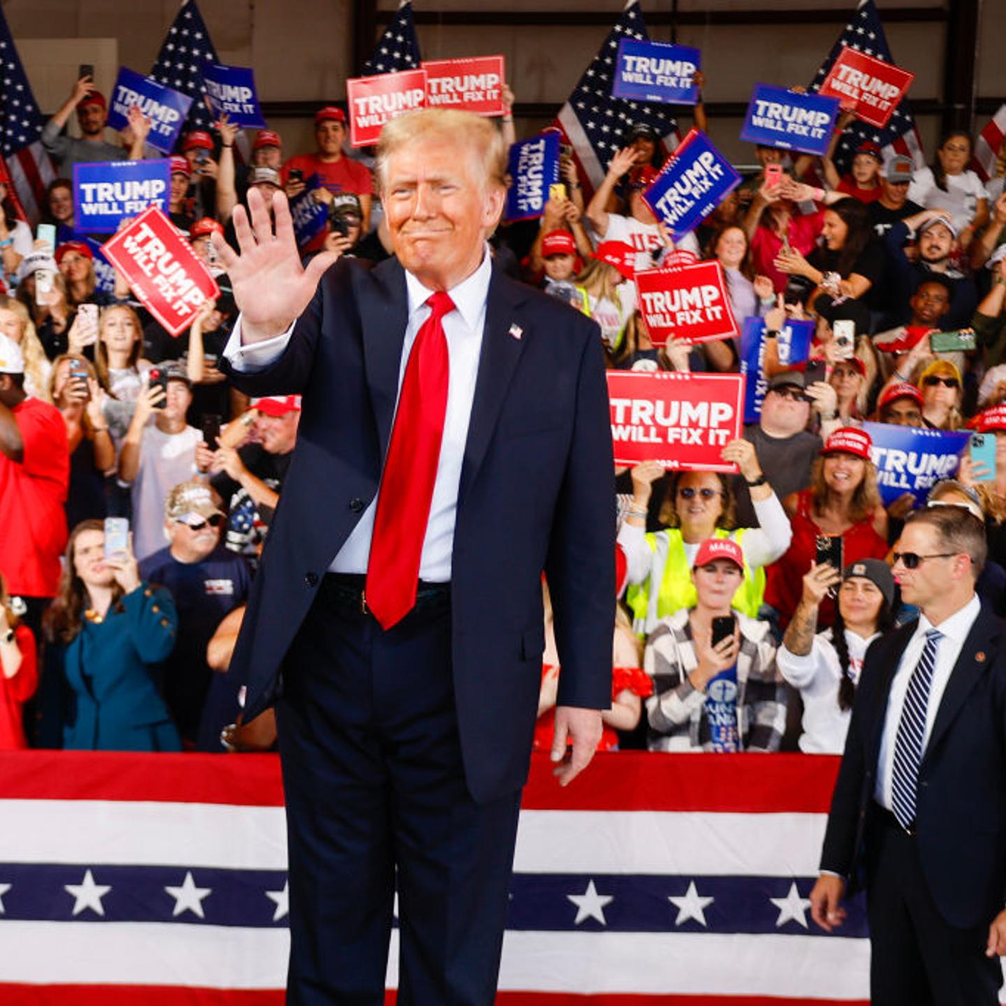 Republican Presidential Nominee Donald Trump Campaigns In North Carolina