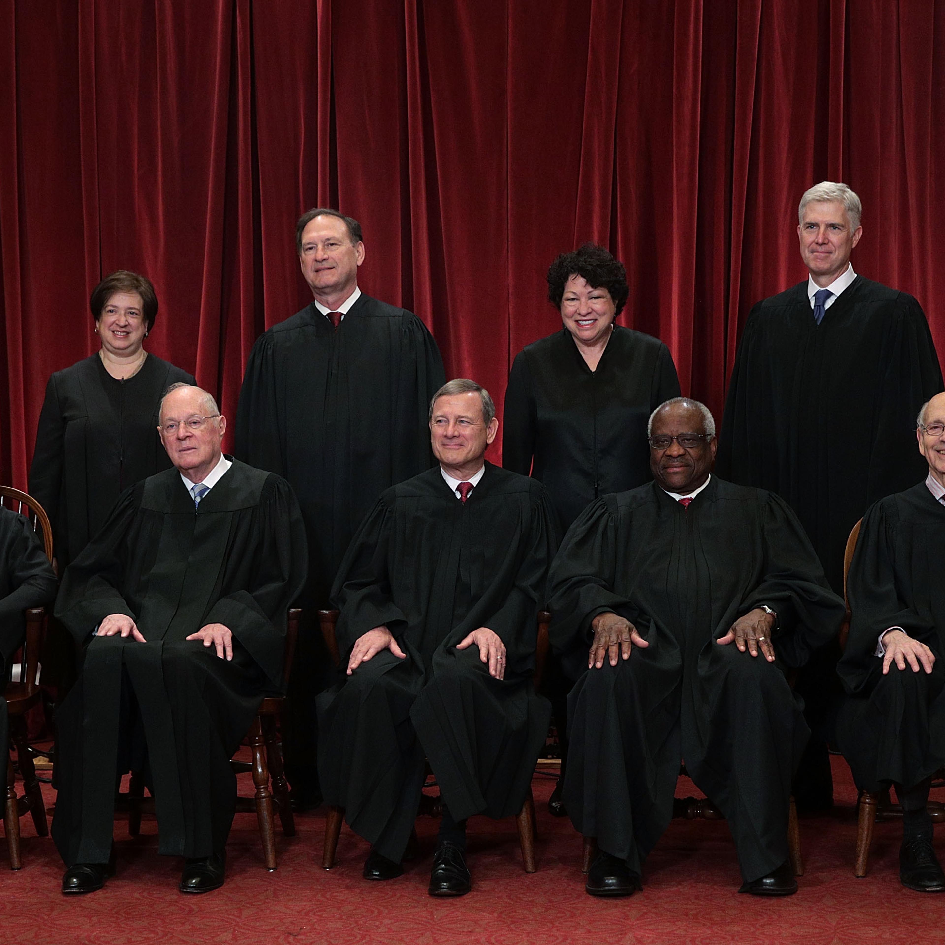 U.S. Supreme Court Justices Pose For Formal Portrait