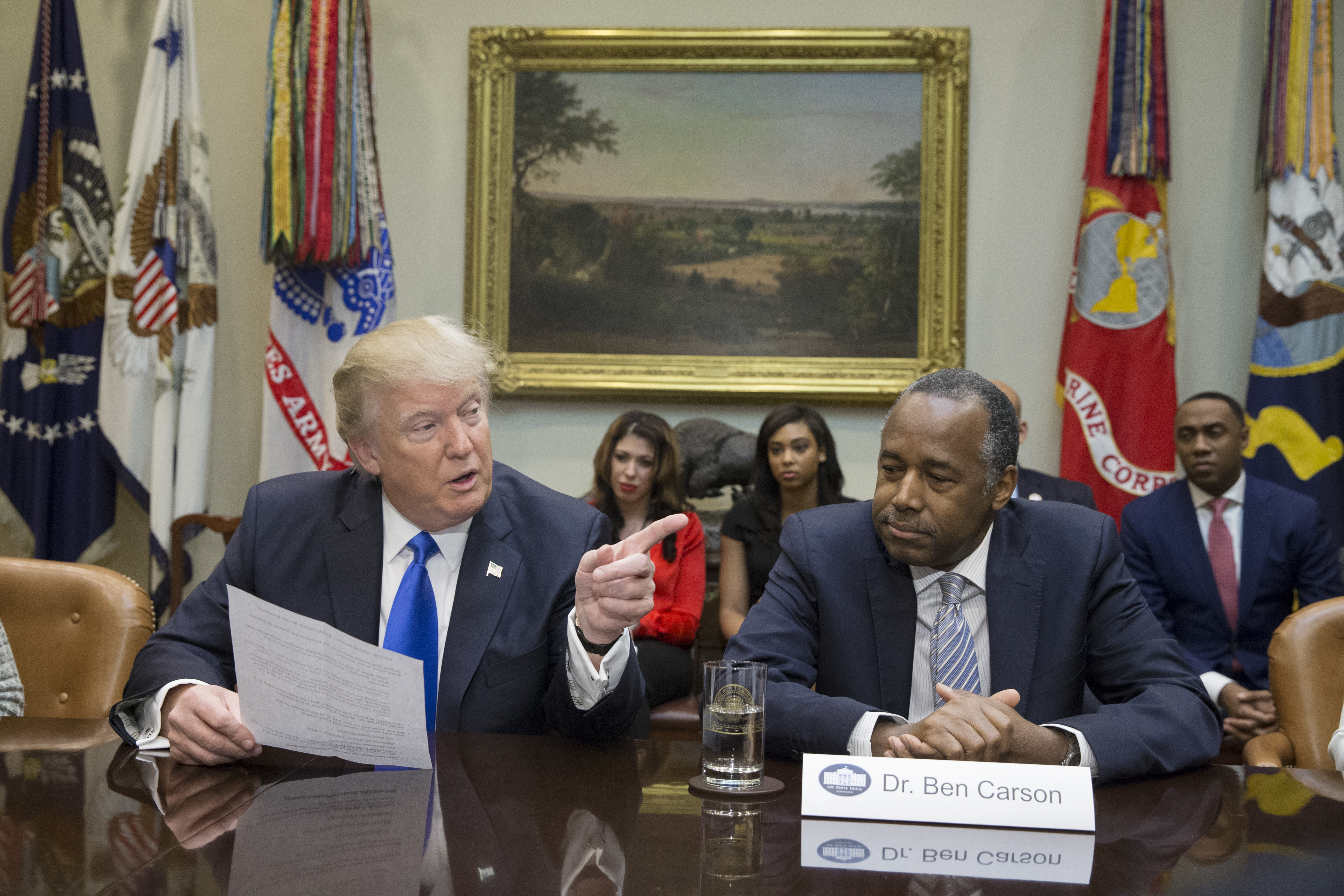 President Trump Holds Meeting Honoring Black History Month