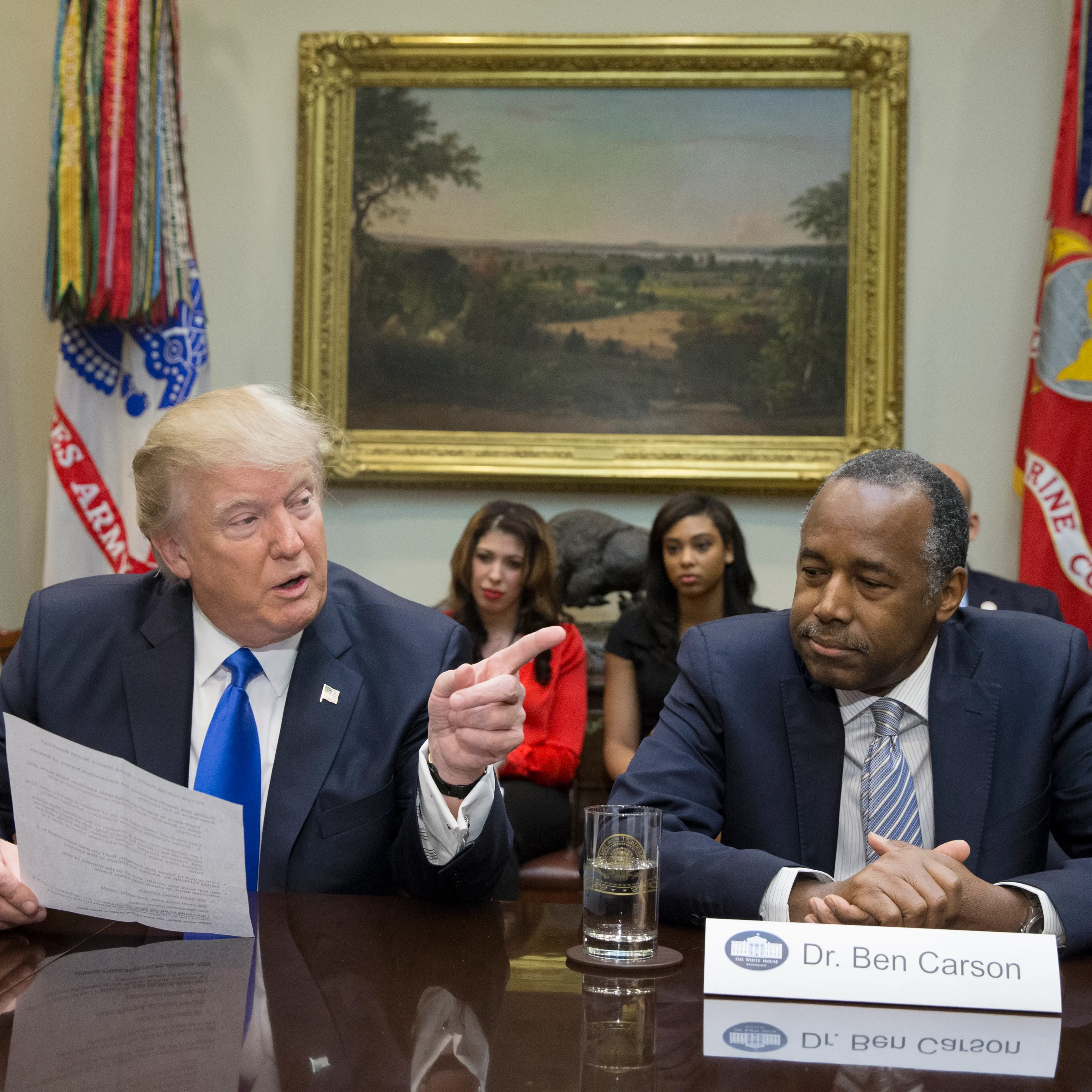 President Trump Holds Meeting Honoring Black History Month
