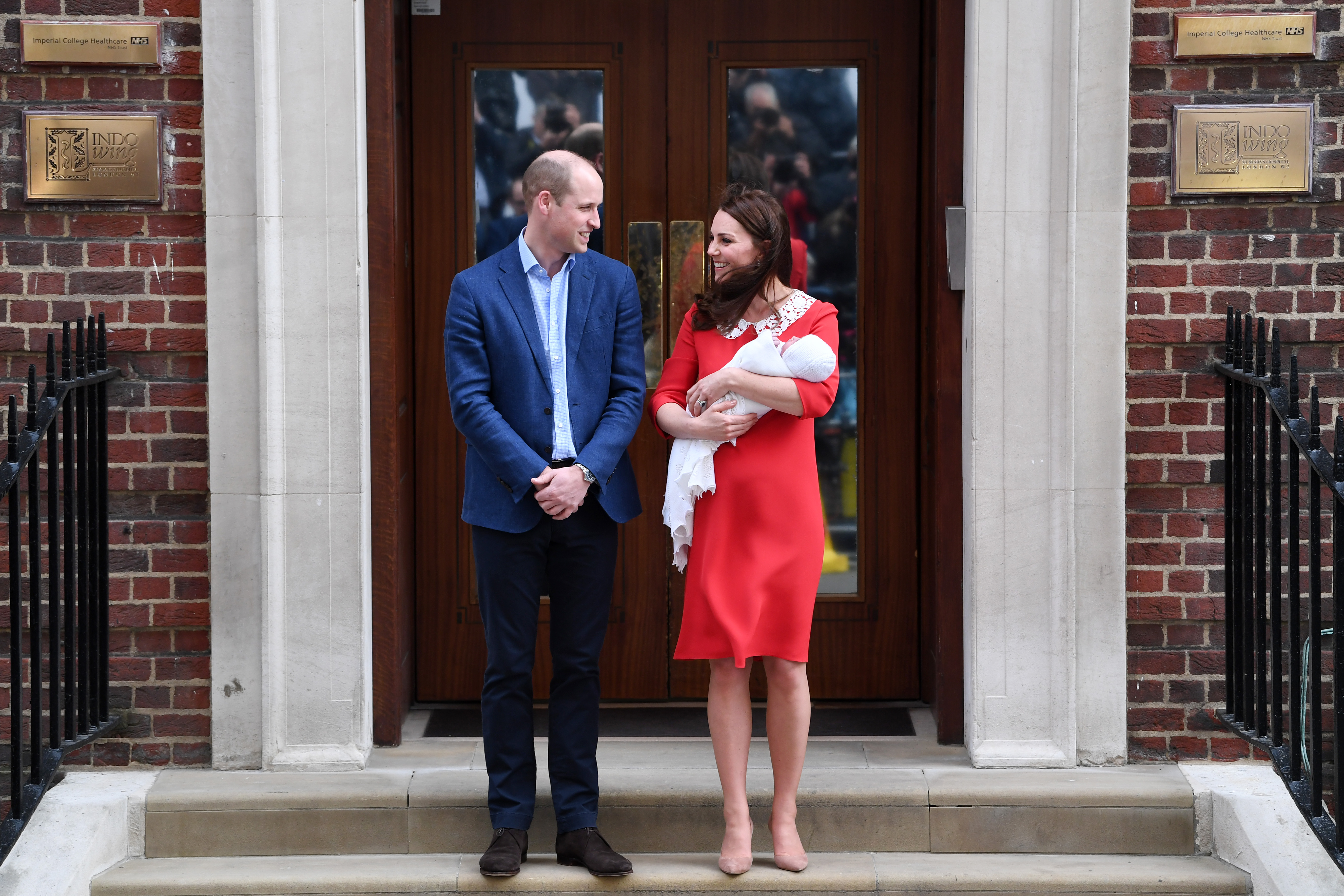 The Duke &amp; Duchess Of Cambridge Depart The Lindo Wing With Their New Son