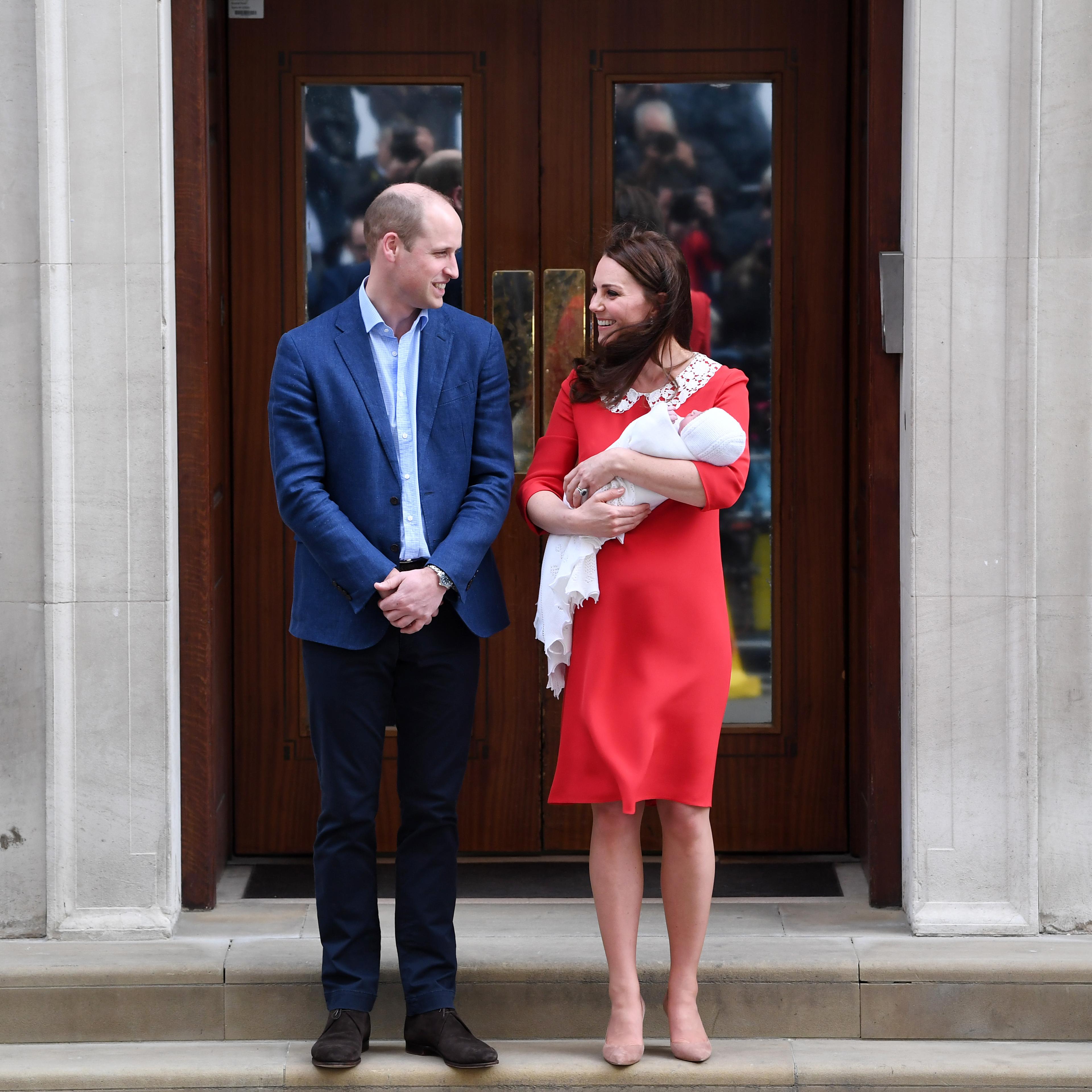 The Duke & Duchess Of Cambridge Depart The Lindo Wing With Their New Son