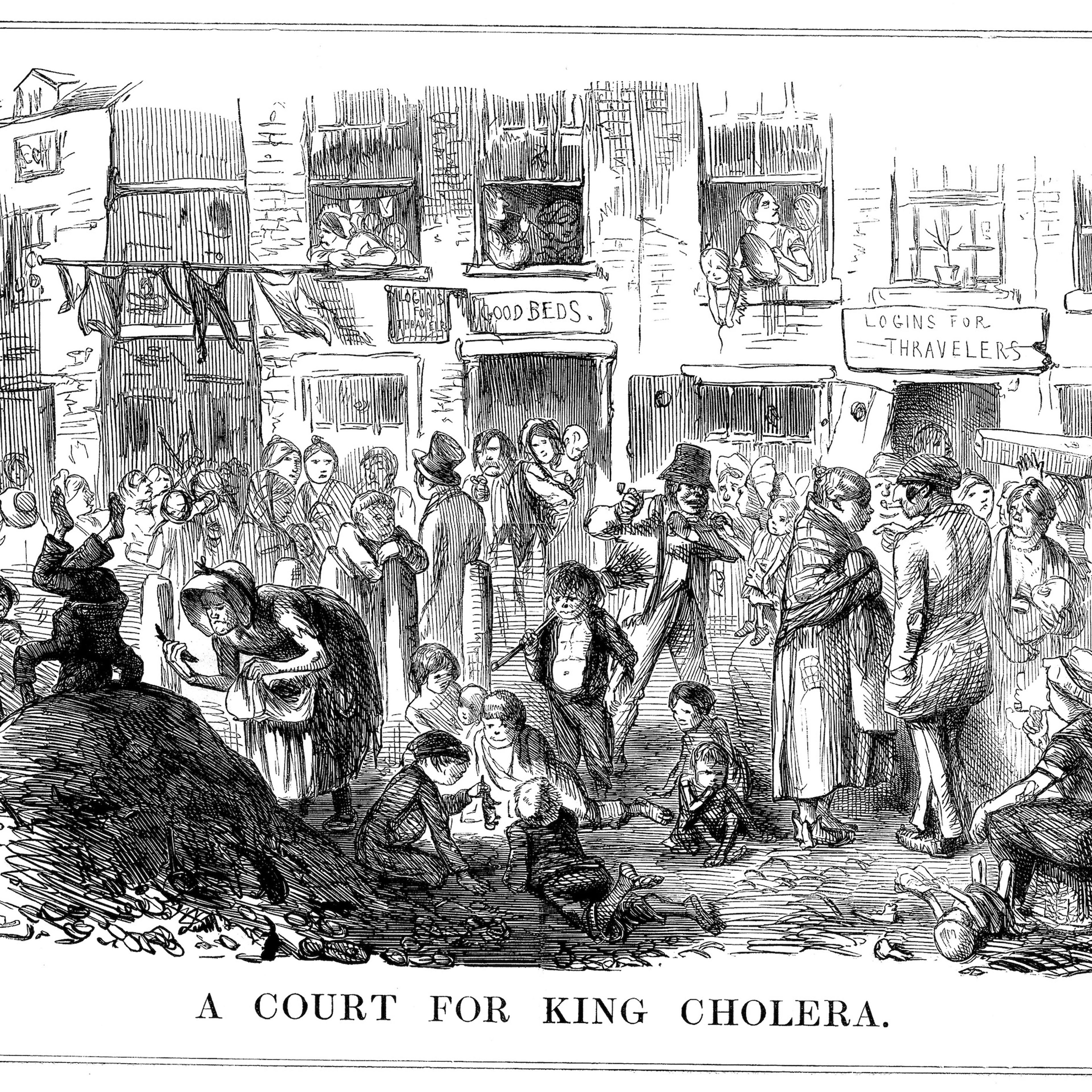 'A Court for King Cholera', 1852.