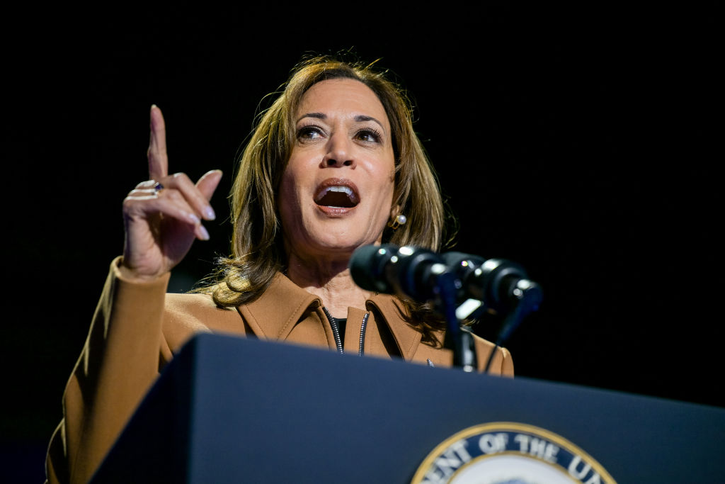 Democratic President Nominee Kamala Harris Campaigns With Former First Lady Michelle Obama In Kalamazoo, MI