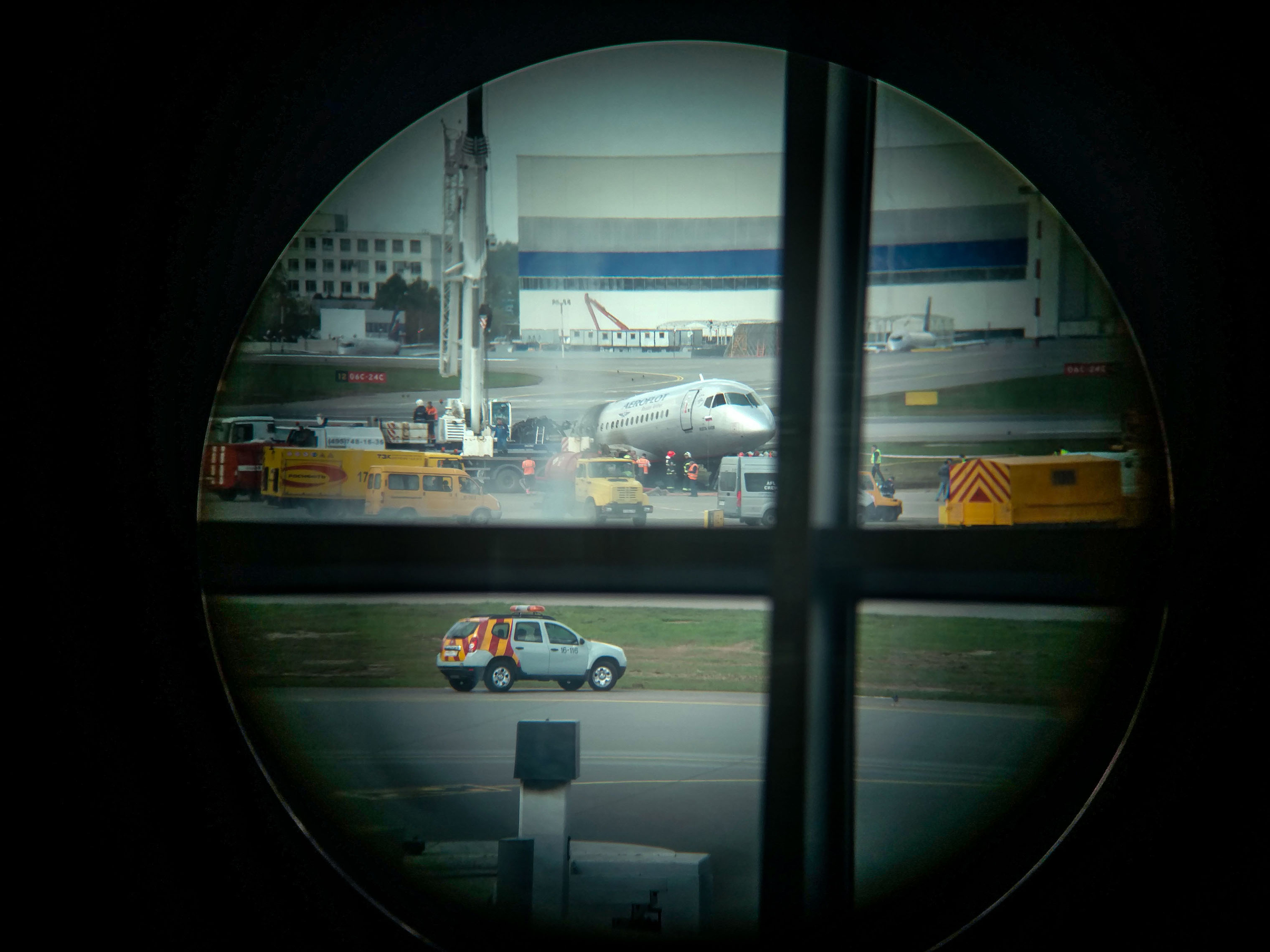 Russia Aeroflot fire
