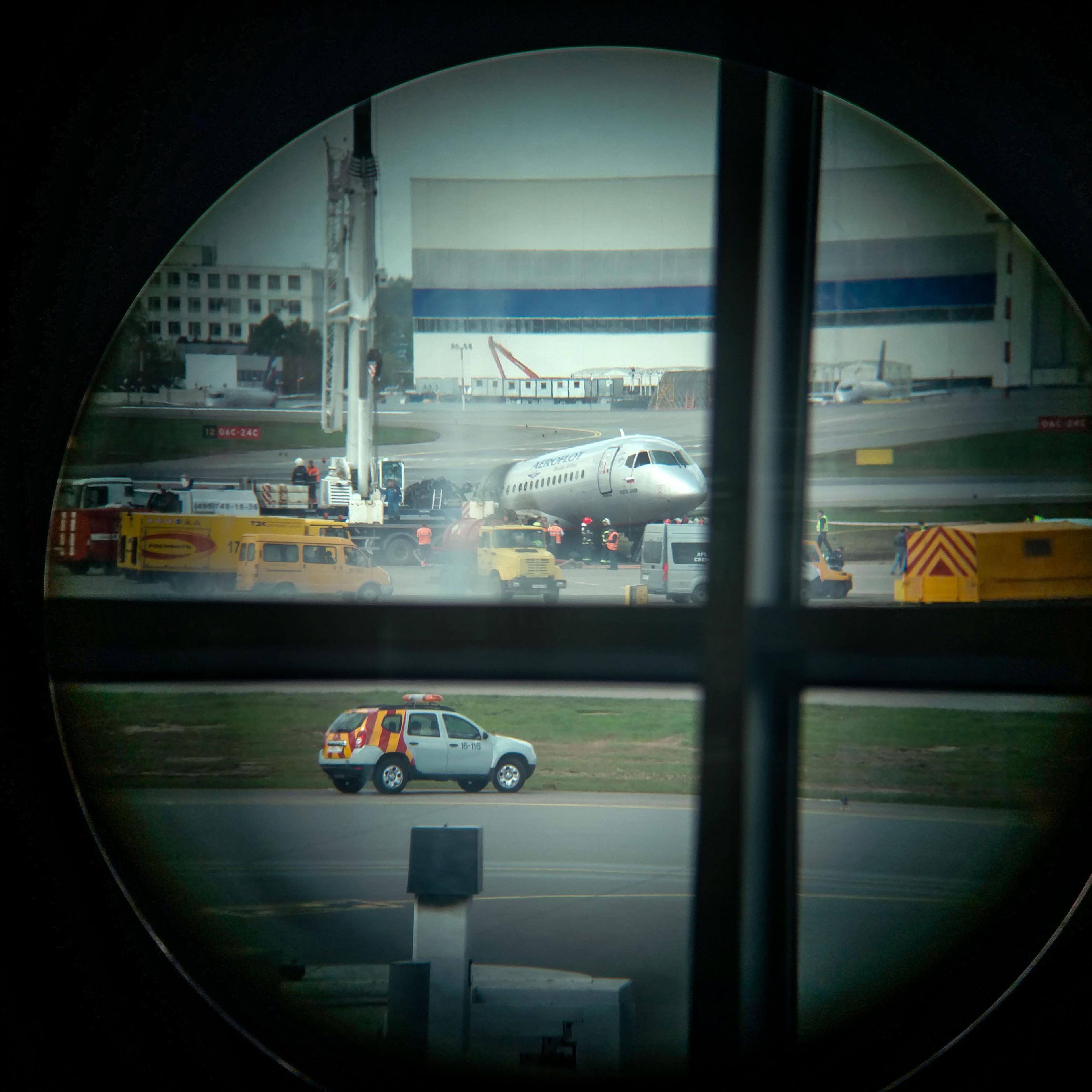 Russia Aeroflot fire