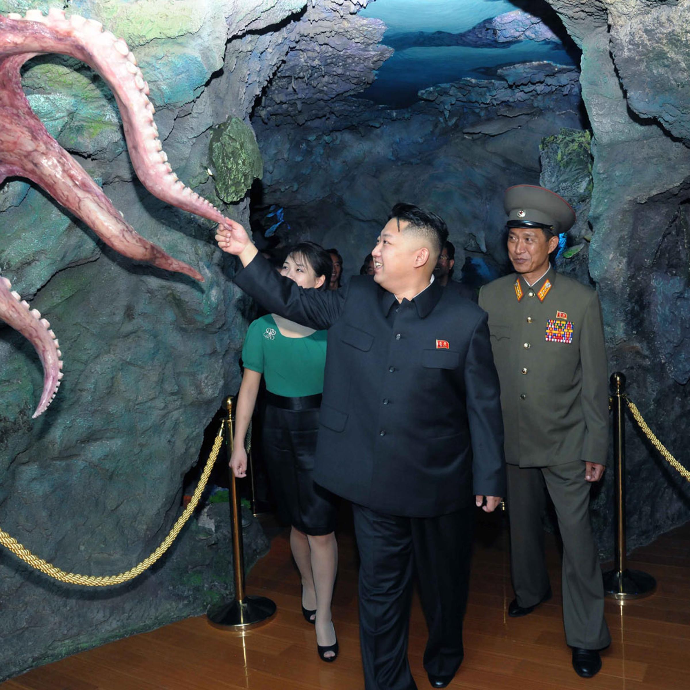 July 26, 2012. North Korean leader Kim Jong Un and his wife Ri Sol Ju visit the Rungna People's Pleasure Ground in Pyongyang.