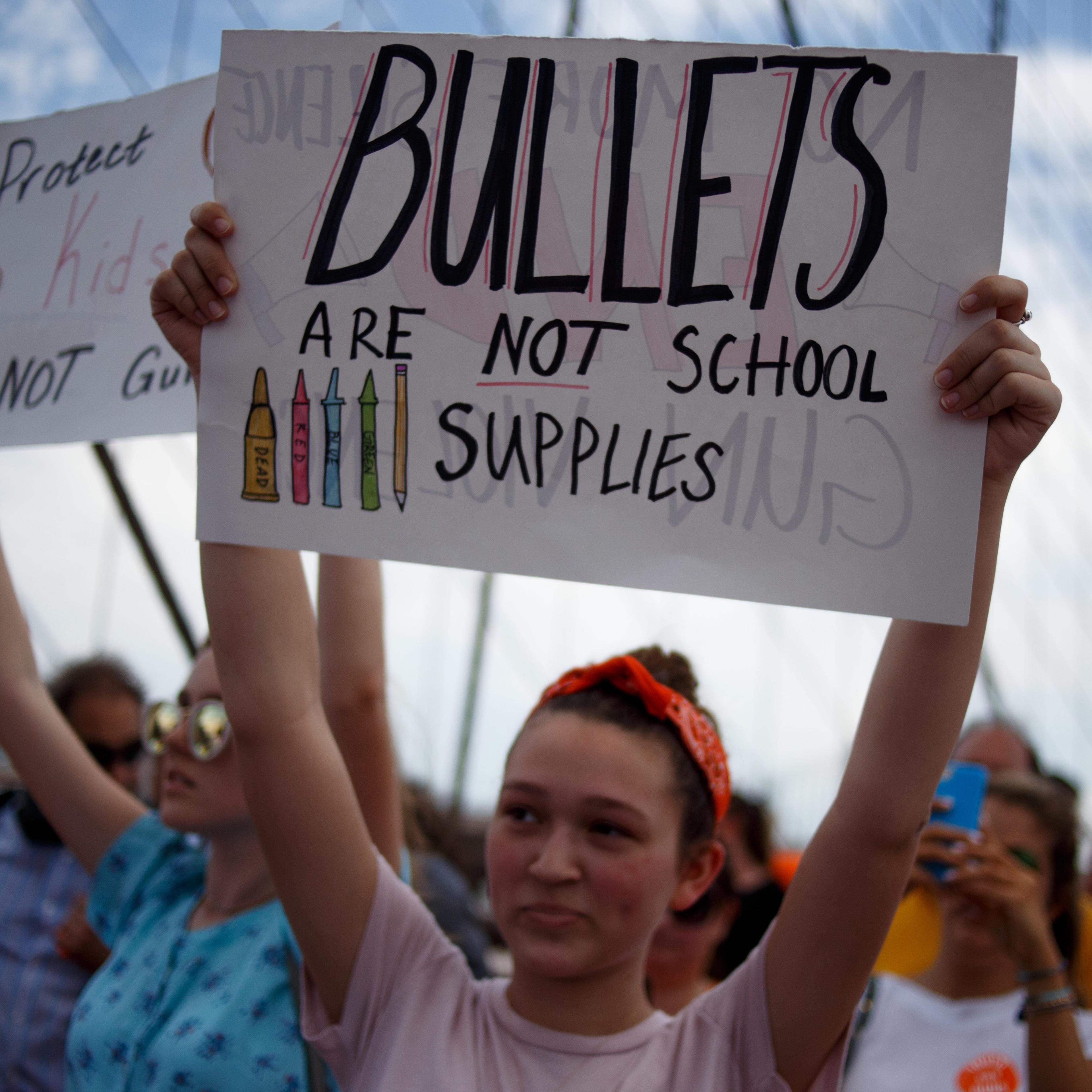 Activists seeking an end to gun violence in American schools