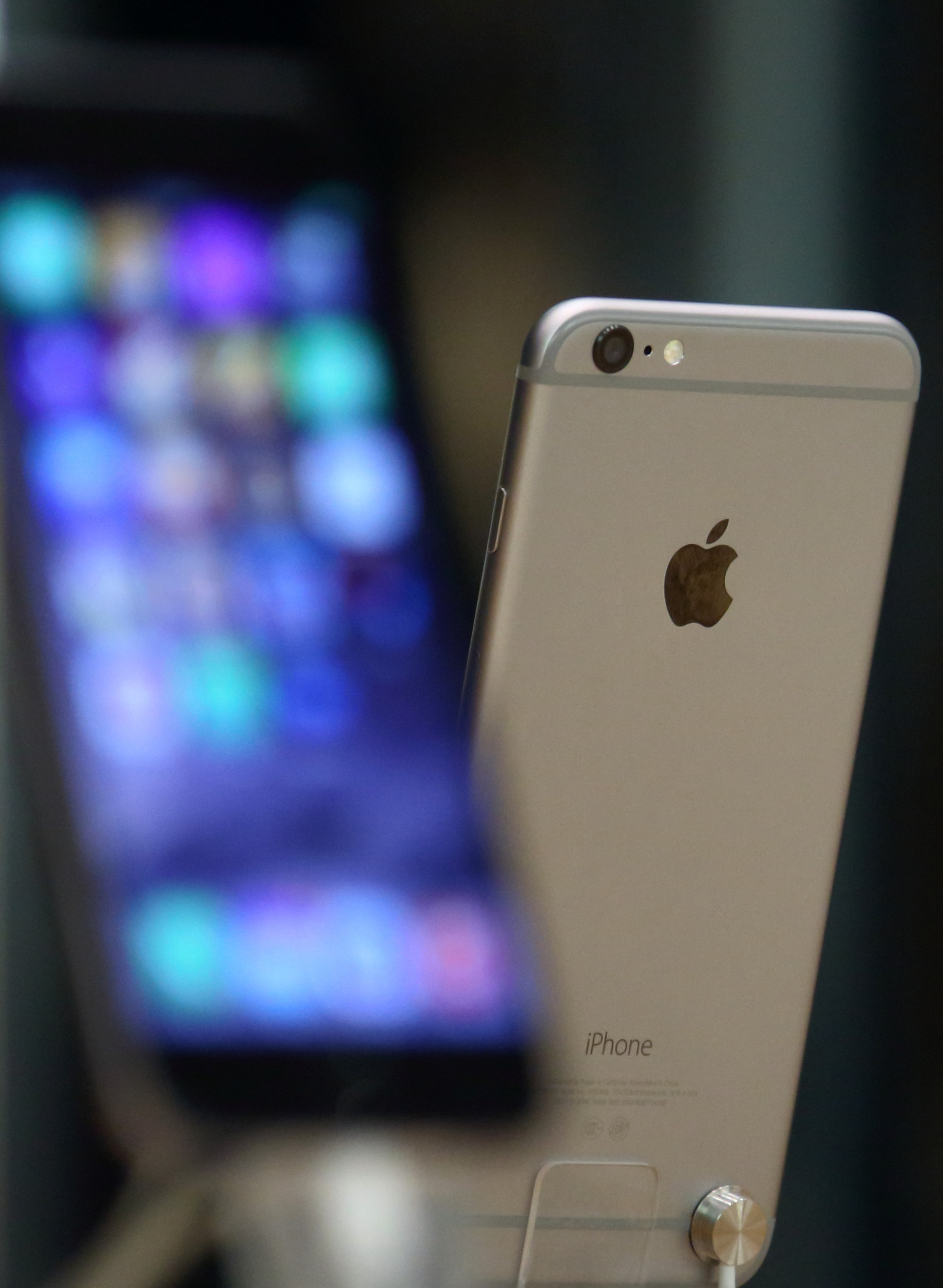 Apple's iPhone 6 is displayed at an Apple store in Beijing, China on Nov. 11, 2014.