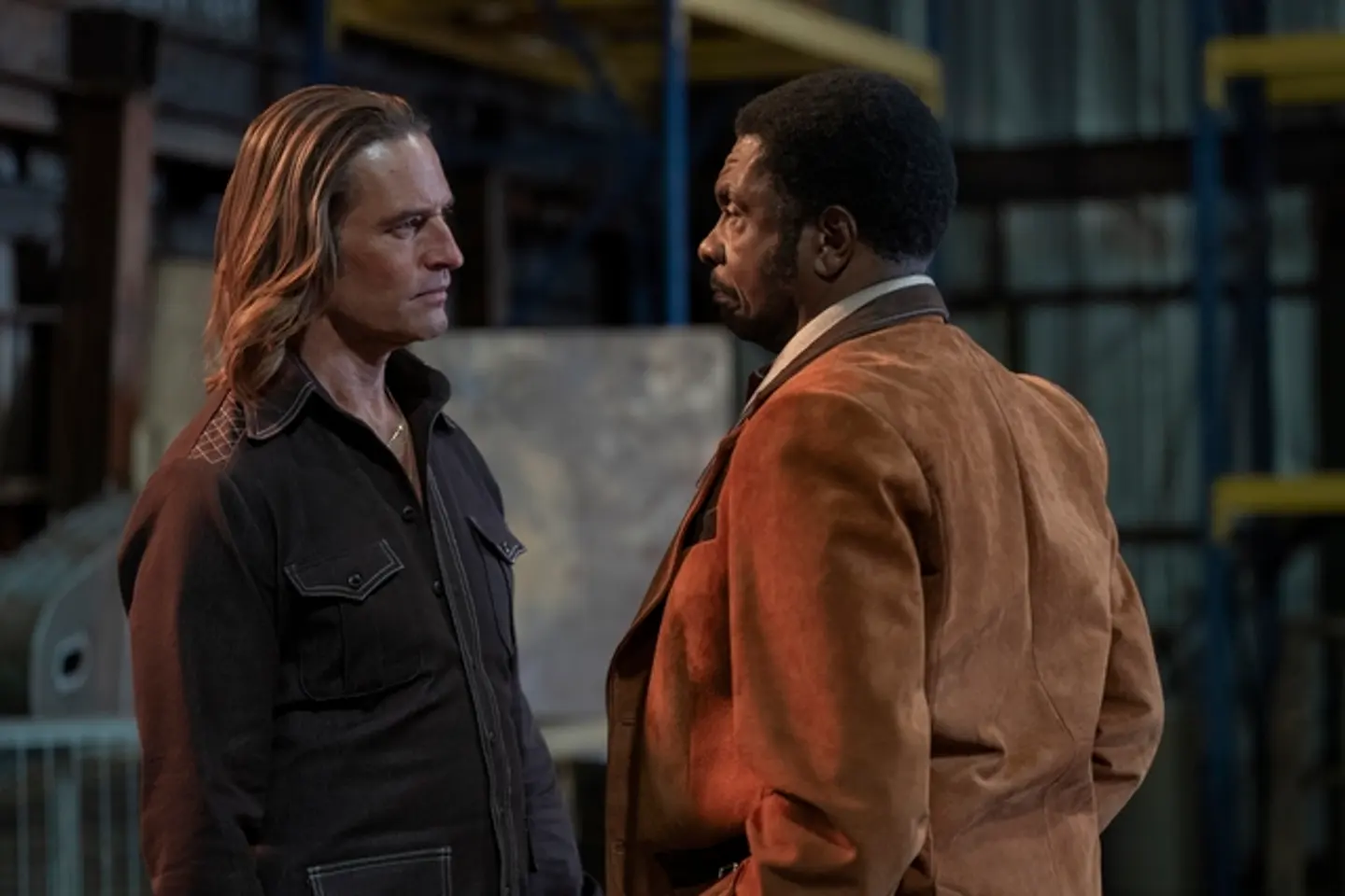 Josh Holloway, left, and Keith David in Duster