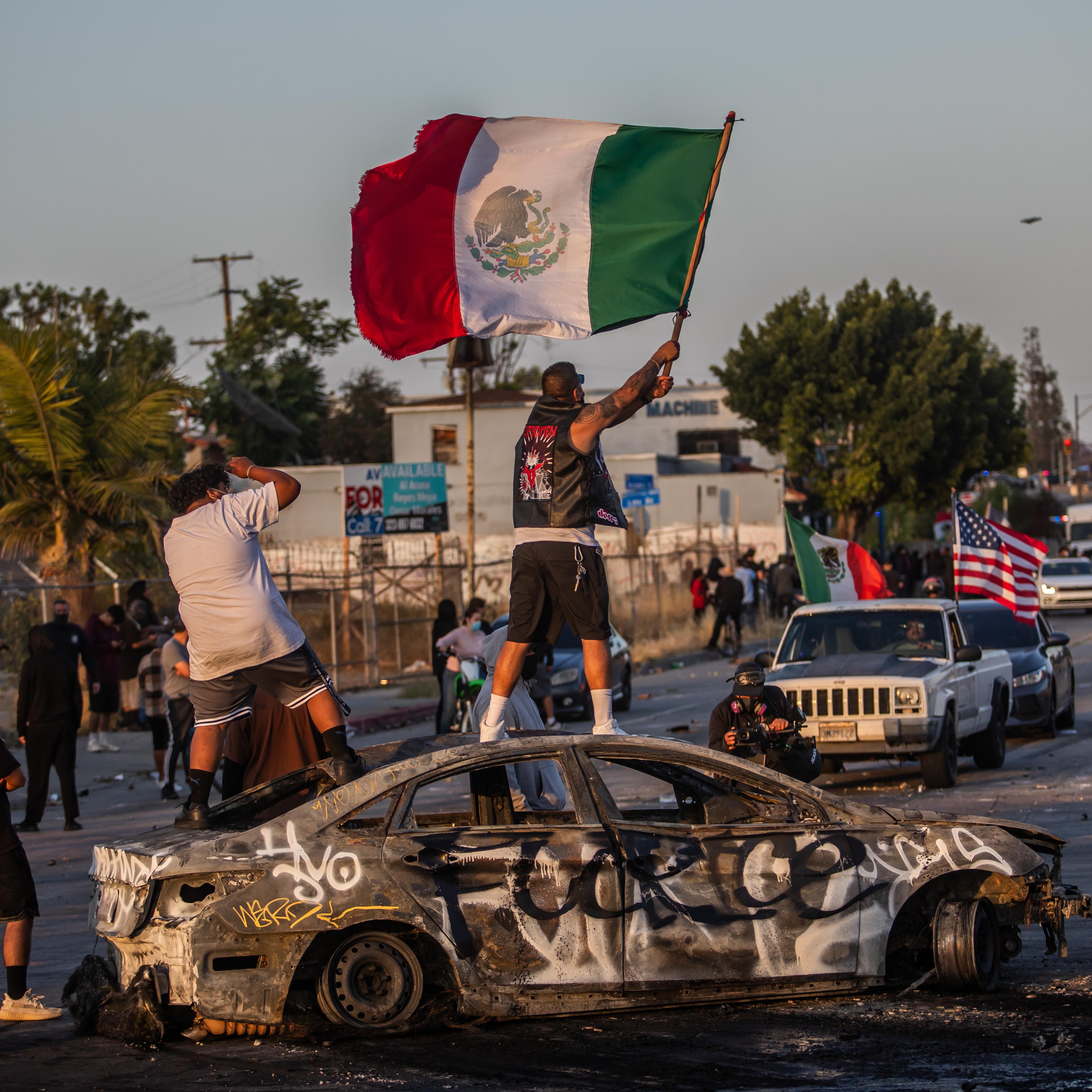 Protesters Clash With Federal Immigration Agents In Los Angeles County