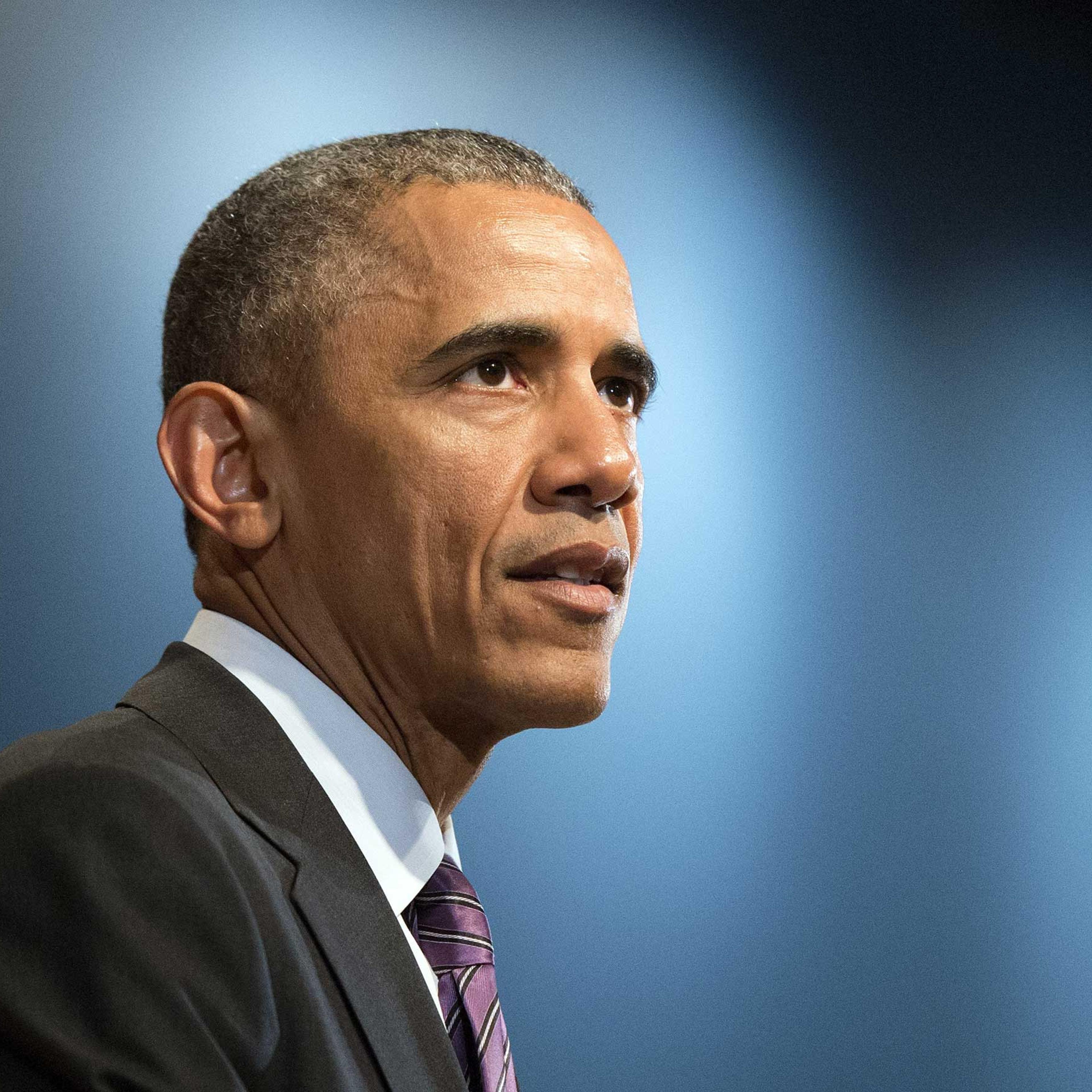 Barack Obama speaks at a ceremony at CIA headquarters in McLean, Va. on April 24, 2015.