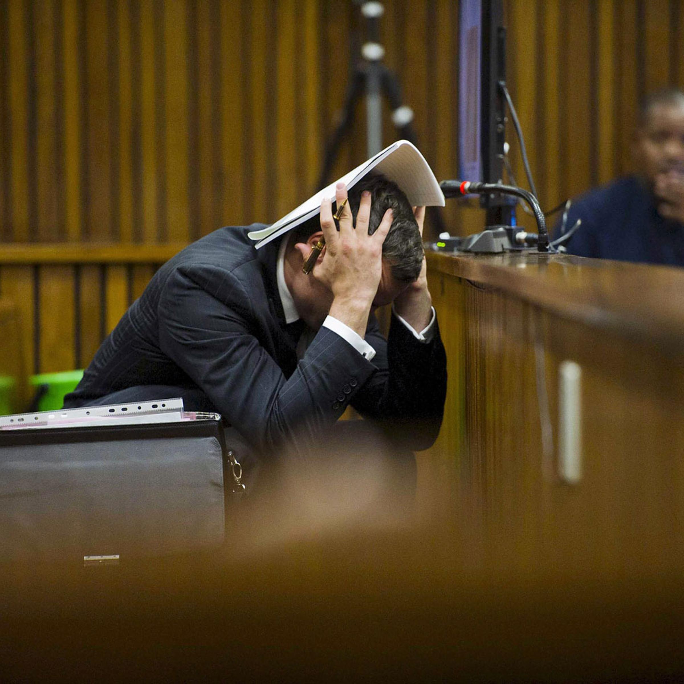 Oscar Pistorius at the Pretoria High Court on March 13, 2014, in Pretoria, South Africa.
