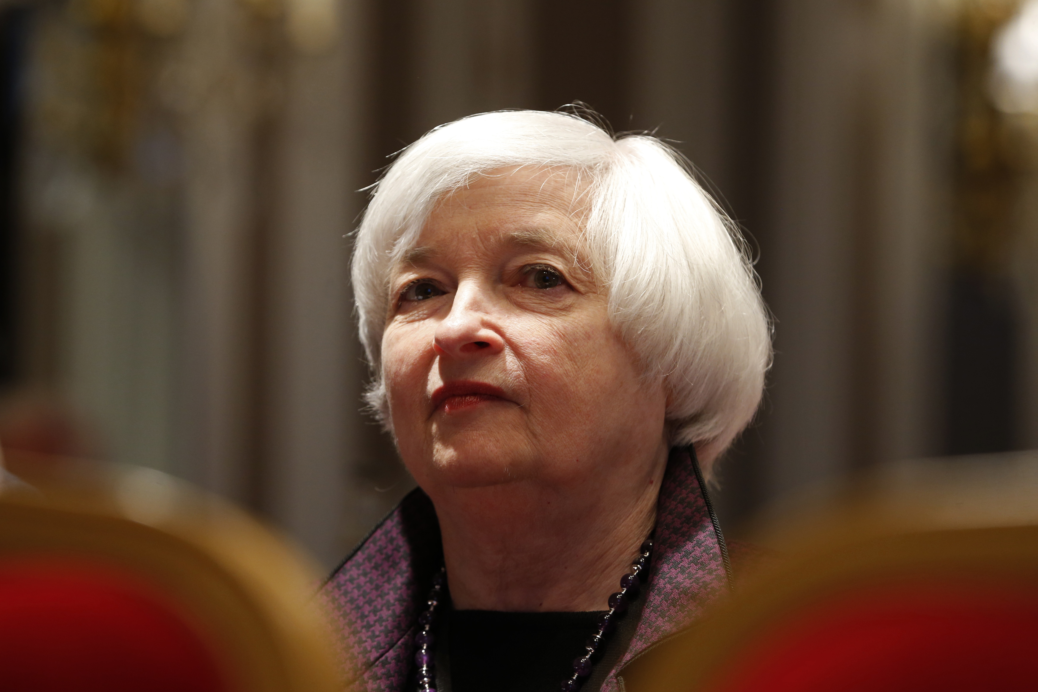 US Federal Reserve Chair Janet Yellen attends a conference of central bankers hosted by the Bank of France in Paris