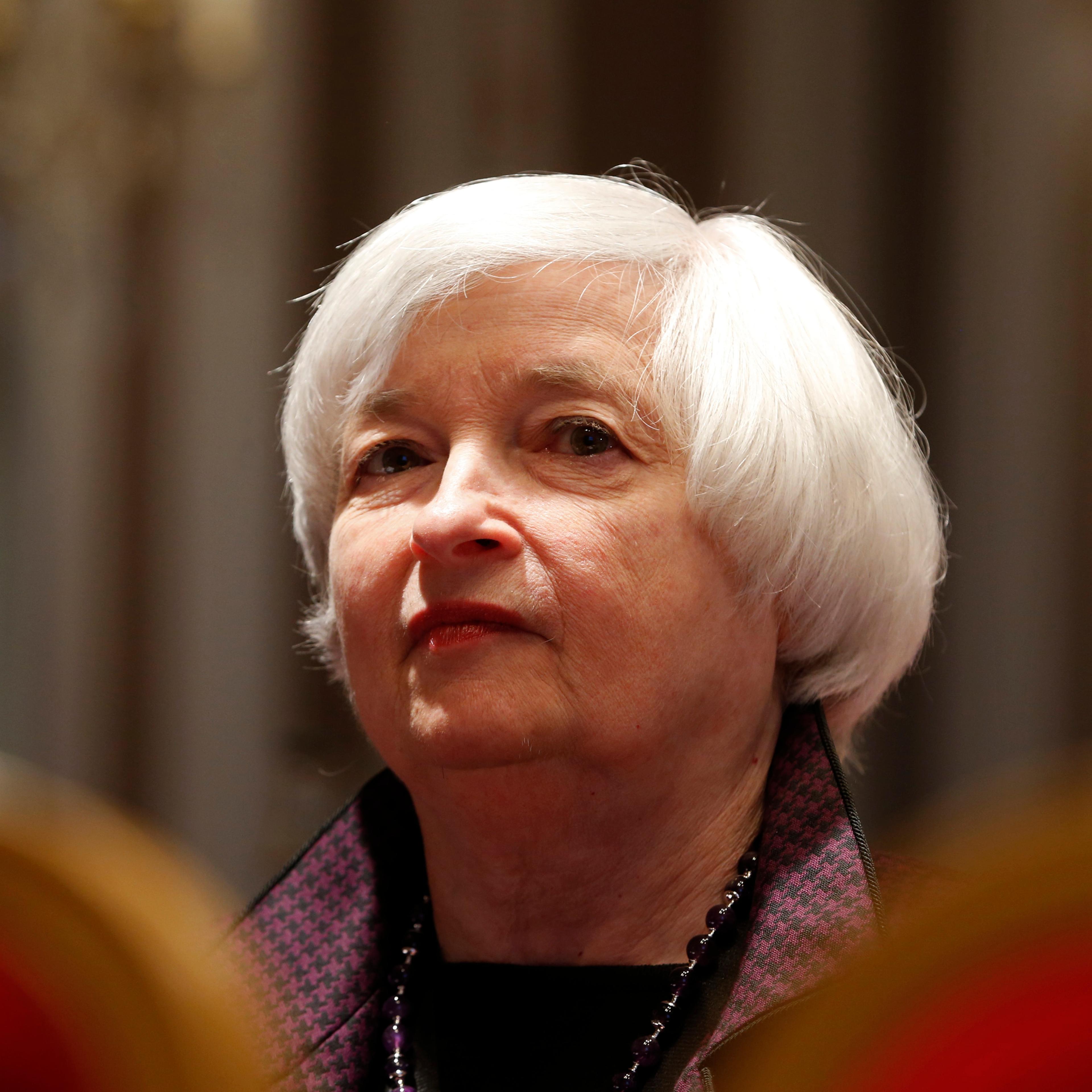 US Federal Reserve Chair Janet Yellen attends a conference of central bankers hosted by the Bank of France in Paris