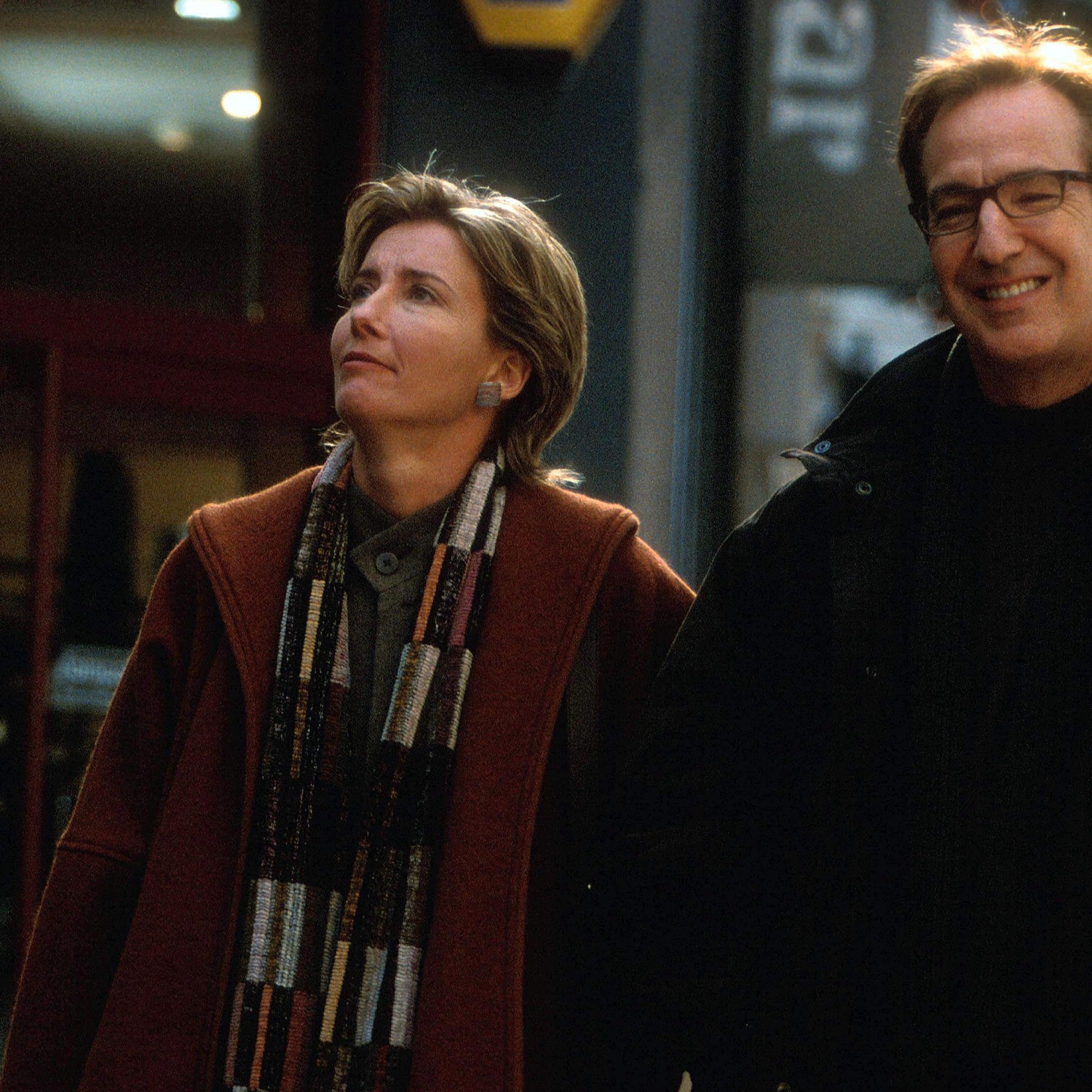 Emma Thompson and Alan Rickman in Love Actually, 2003.