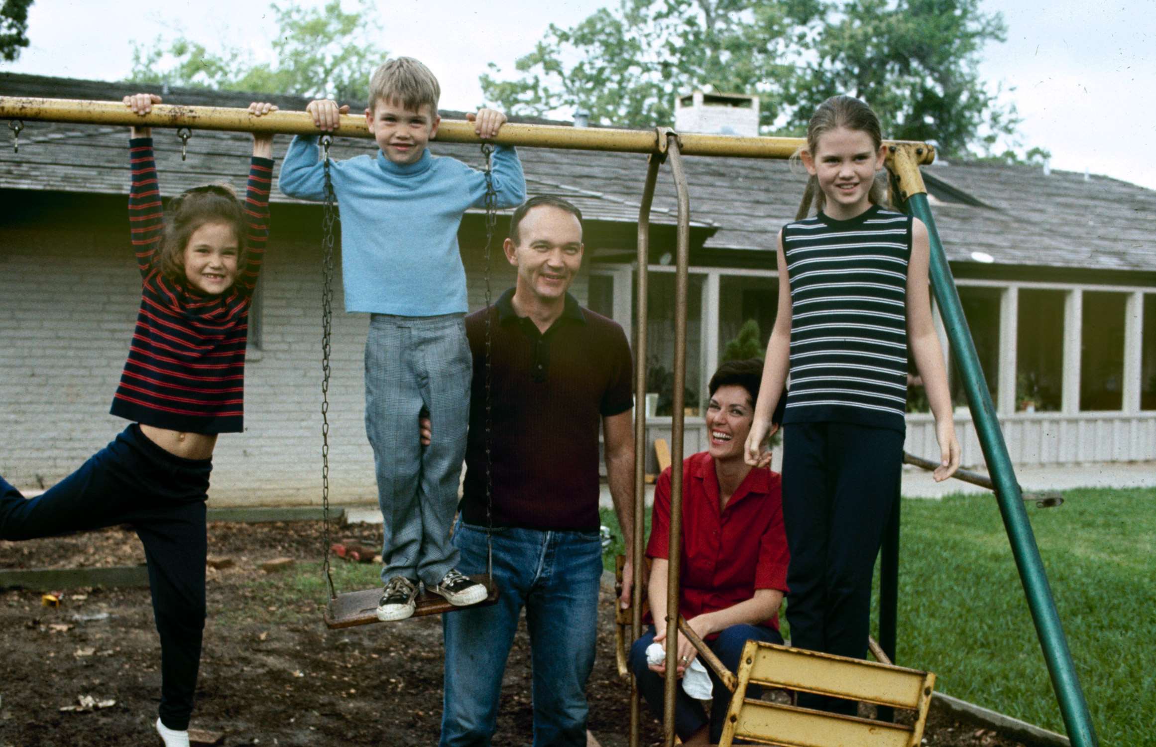 Astronaut Michael Collins and family, 1969.