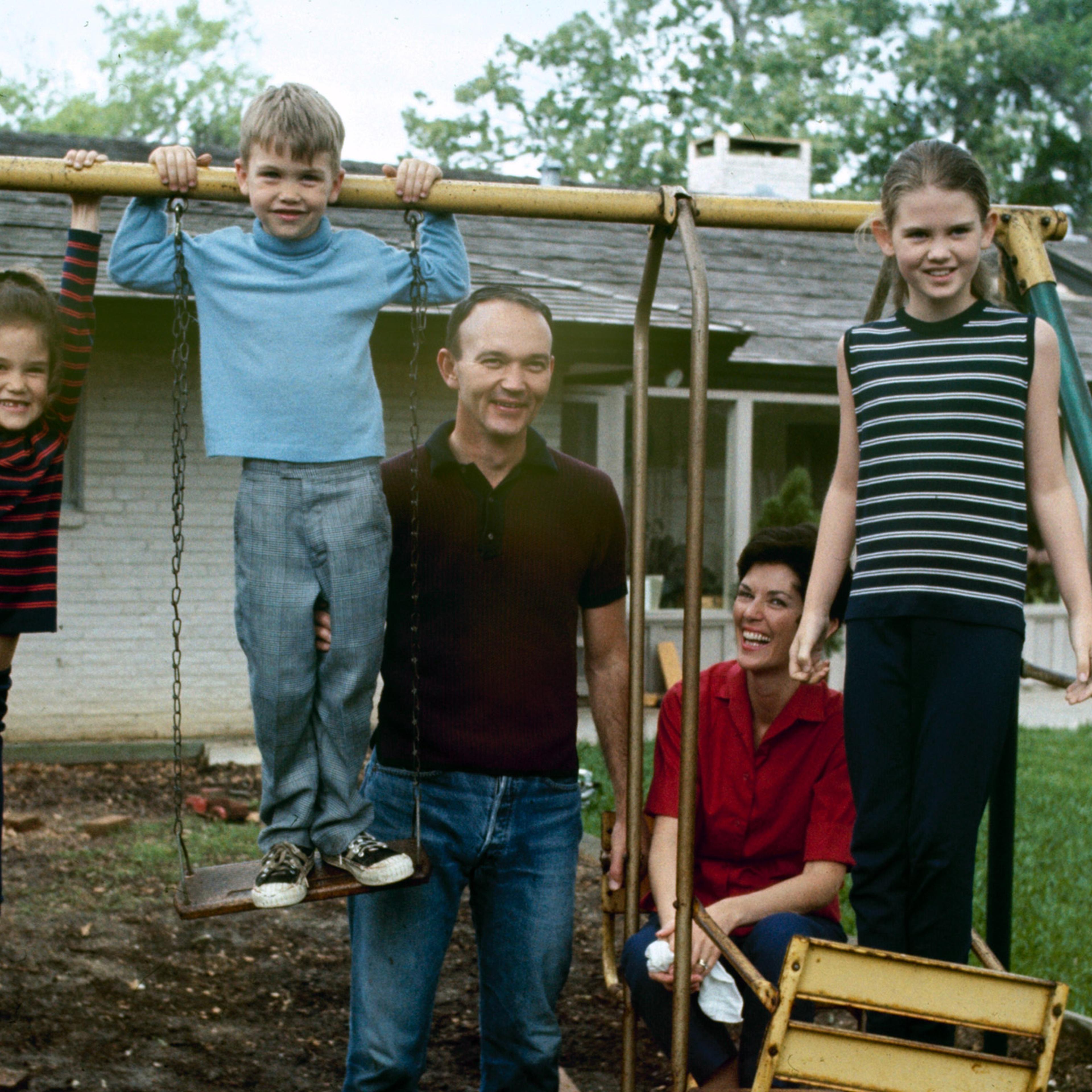 Astronaut Michael Collins and family, 1969.
