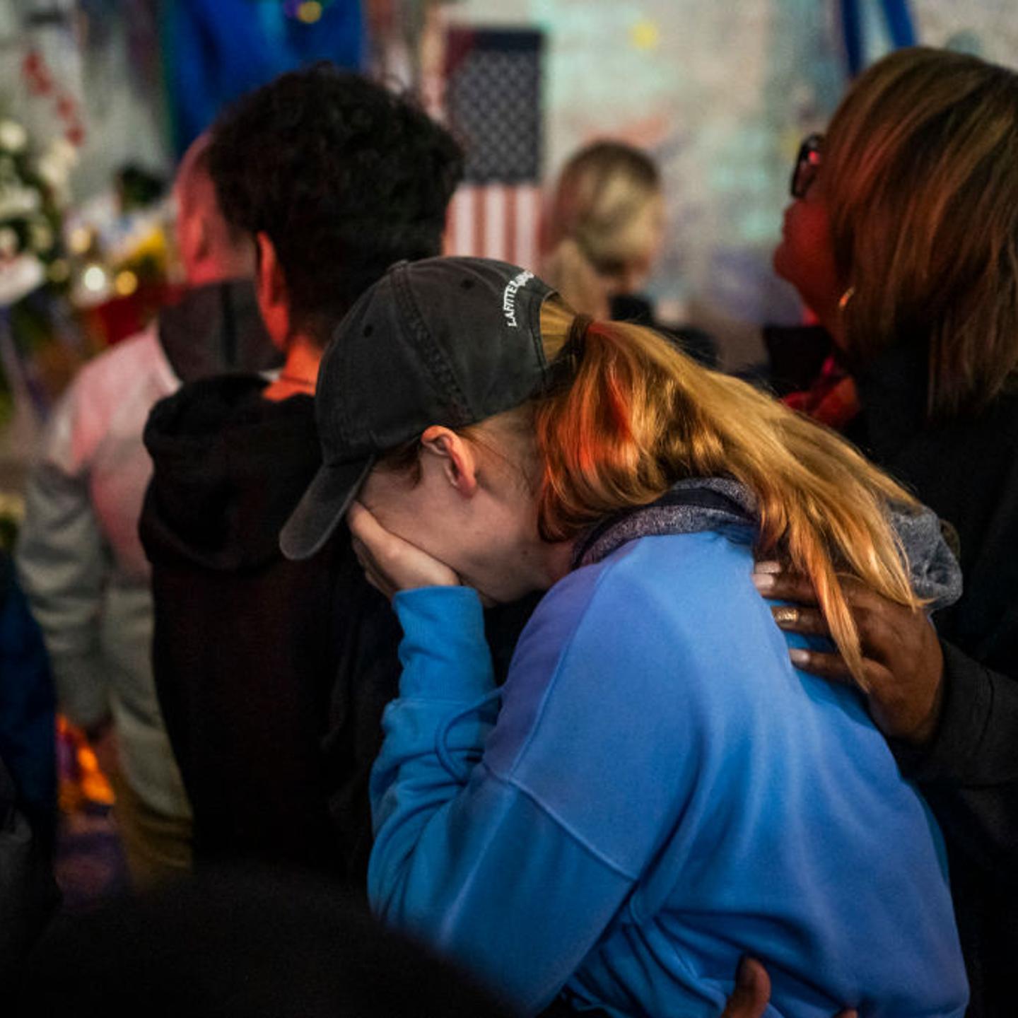 Mourners hold a vigil on Bourbon Street for the victims of the Jan. 1 terrorist attack in New Orleans, Louisiana, on Jan 4, 2025.