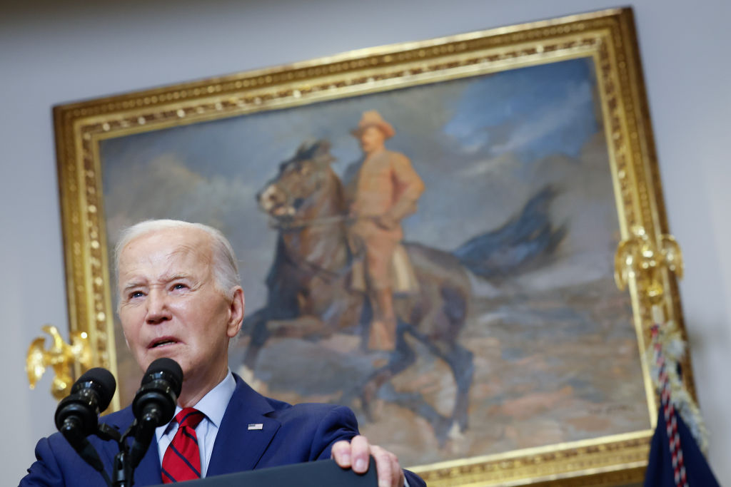 President Biden Delivers Remarks In The Roosevelt Room Of The White House