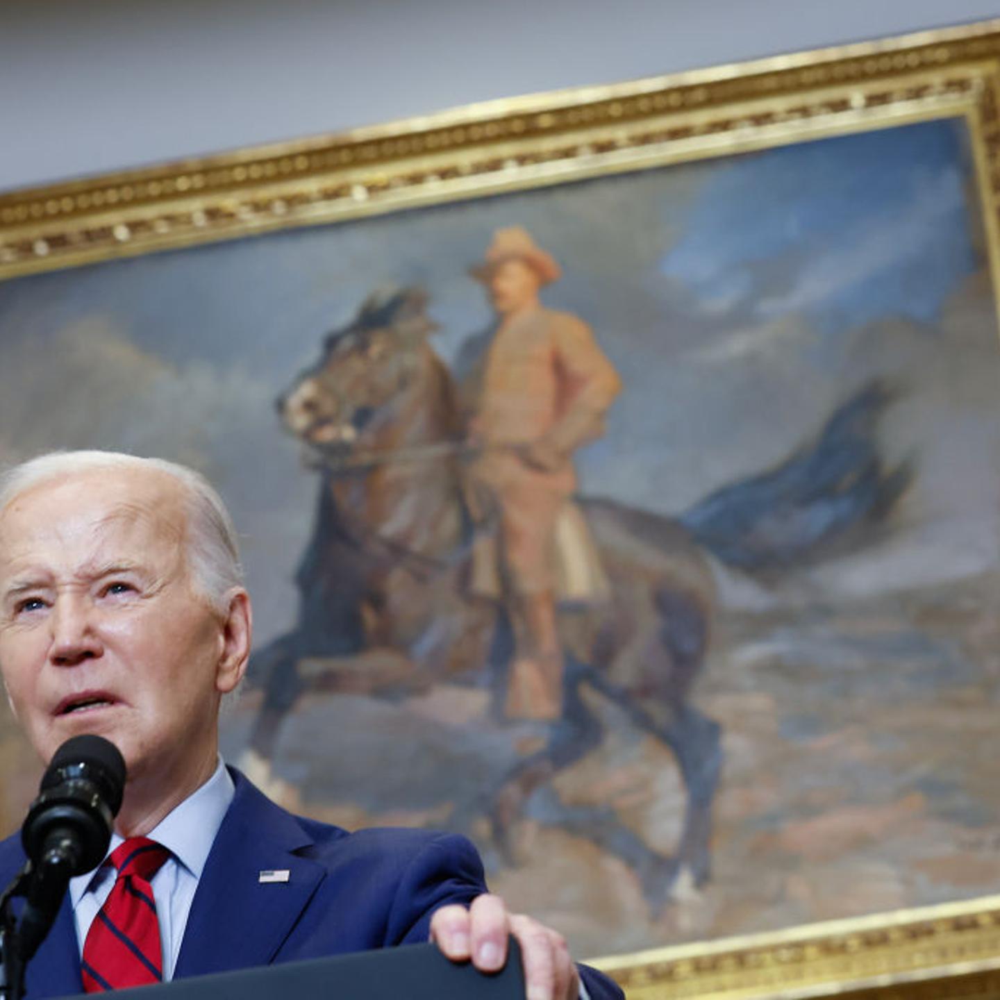 President Biden Delivers Remarks In The Roosevelt Room Of The White House