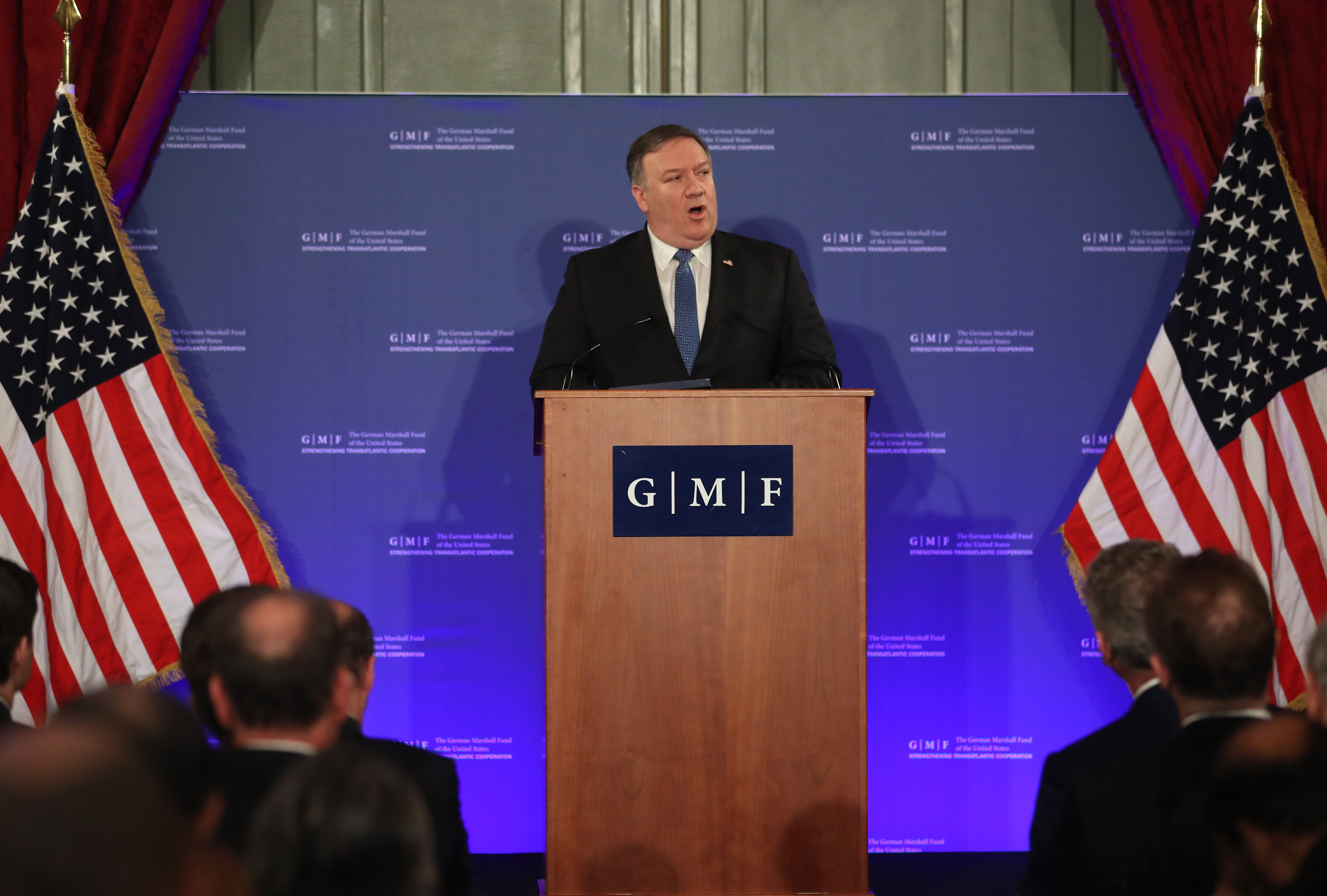 US Secretary of State Mike Pompeo visit in Brussels, Belgium - 04 Dec 2018