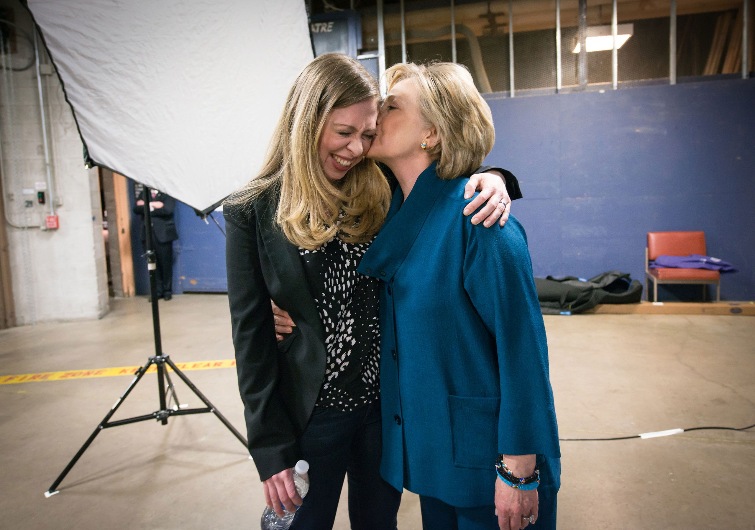 Chelsea and Hillary at CGIU