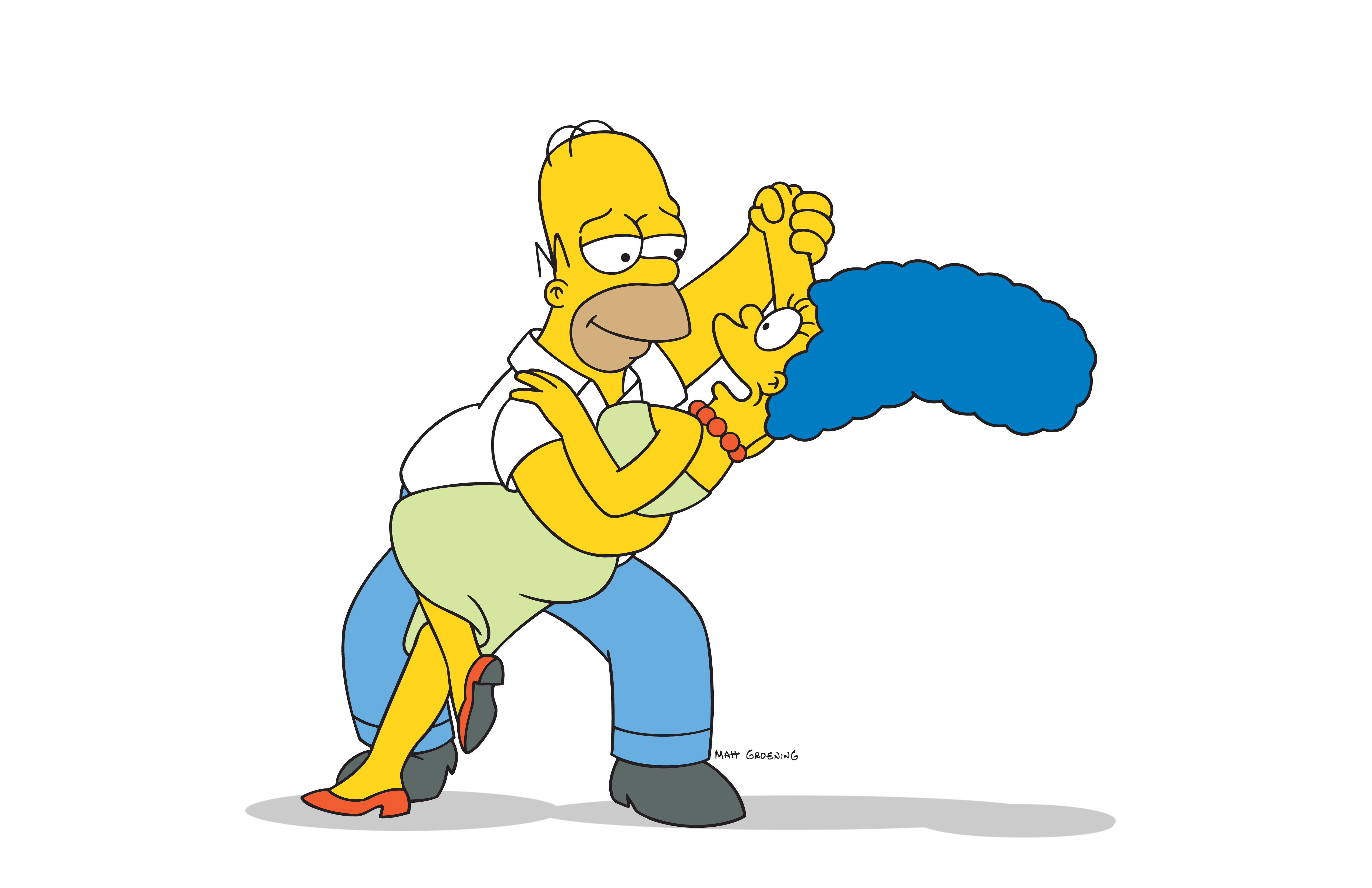 Homer and Marge