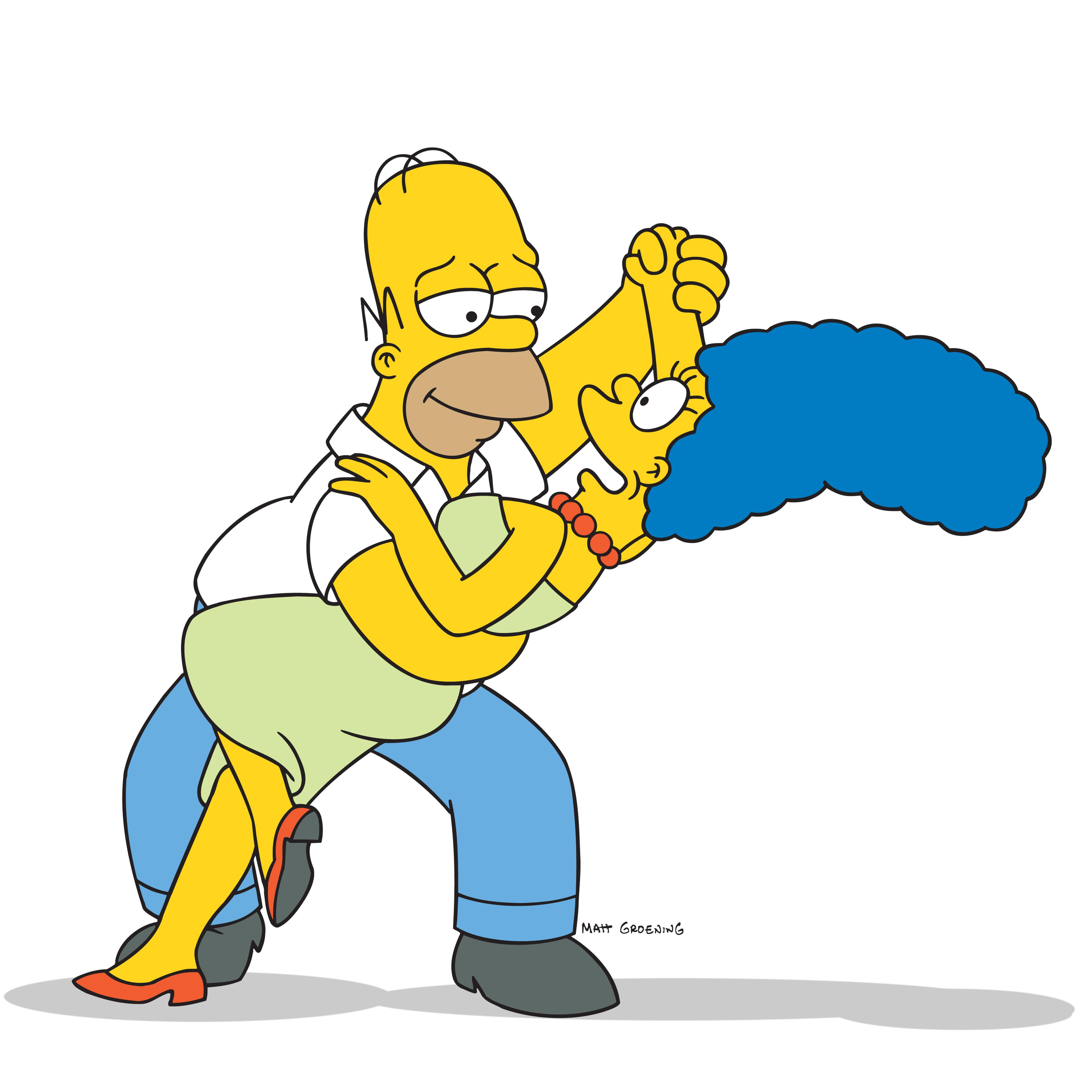 Homer and Marge