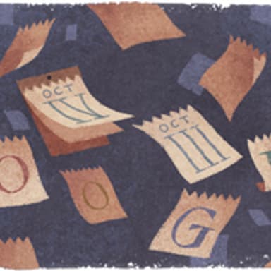 Tuesday's Google Doodle celebrates the 434th anniversary of the Gregorian calendar