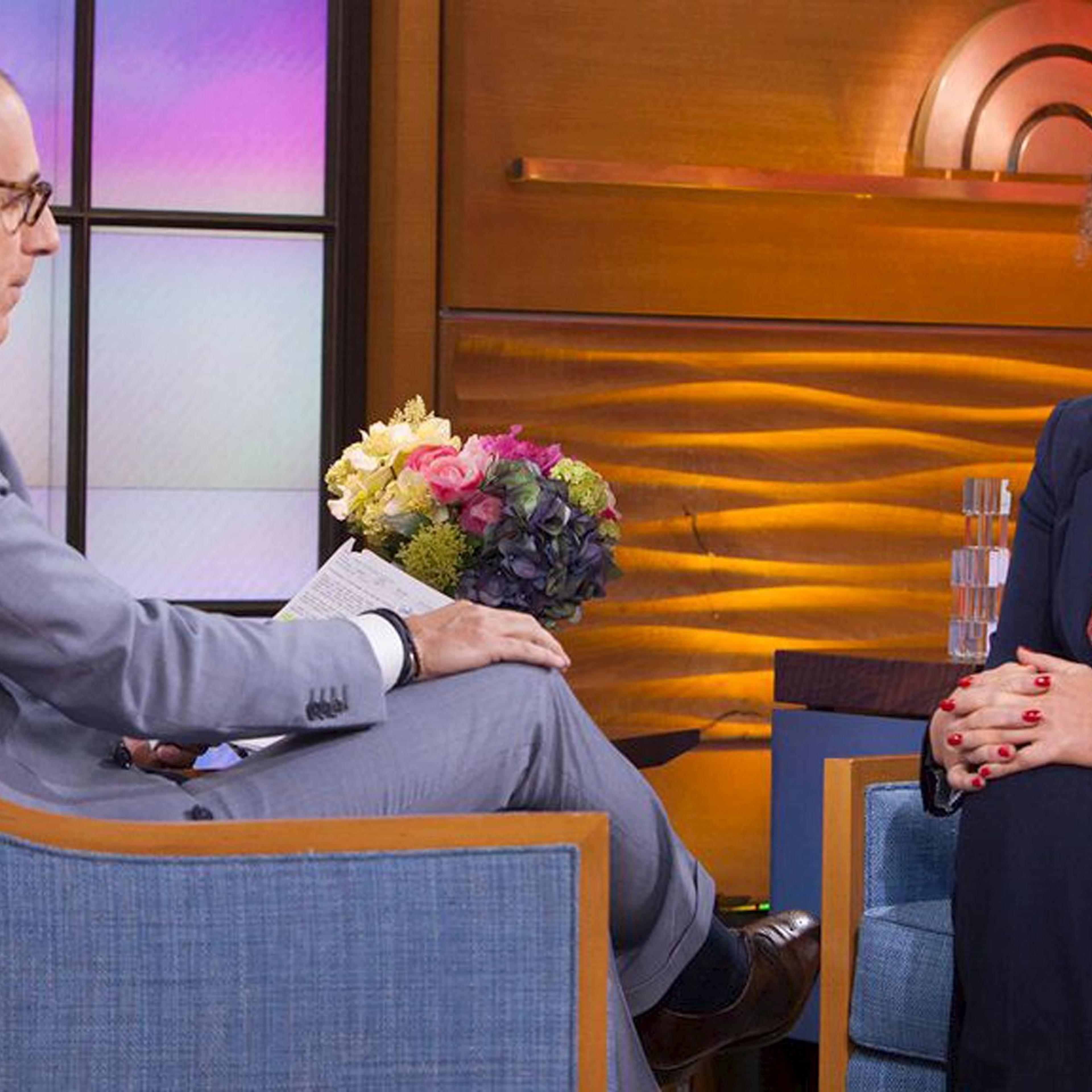 Washington state civil rights advocate Rachel Dolezal is interviewed by host Matt Lauer on the NBC News "TODAY" show in New York on June 16, 2015.