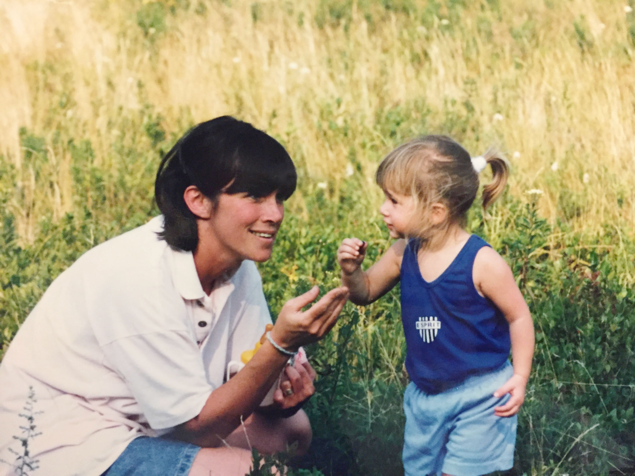 Berman and her mother, ca. 1987