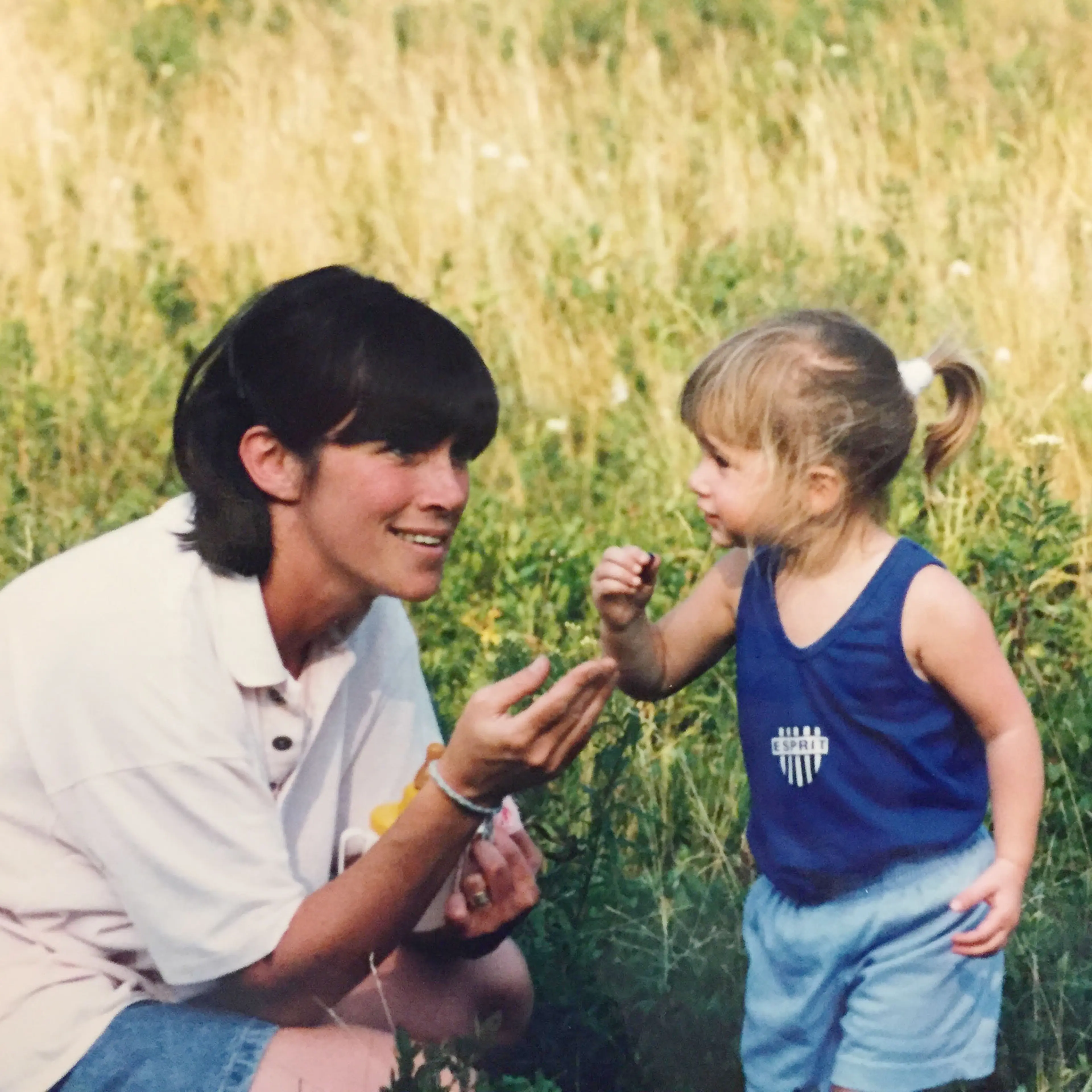 Berman and her mother, ca. 1987